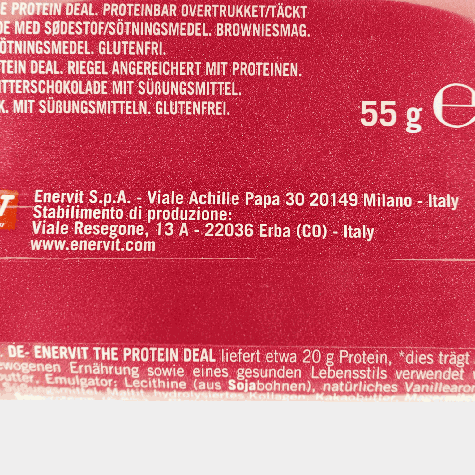Protein Deal Brownie 55 g, proteinbar - full image 4