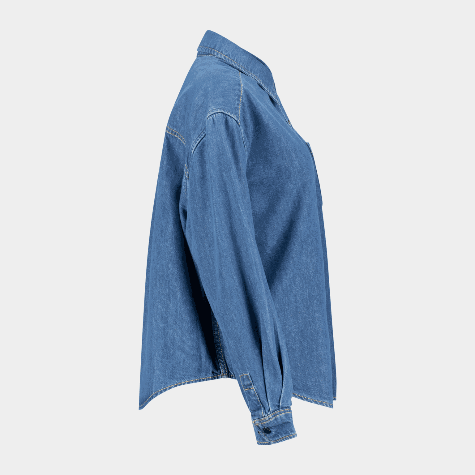 Denim Essential Shirt, jakke, dame - full image 3