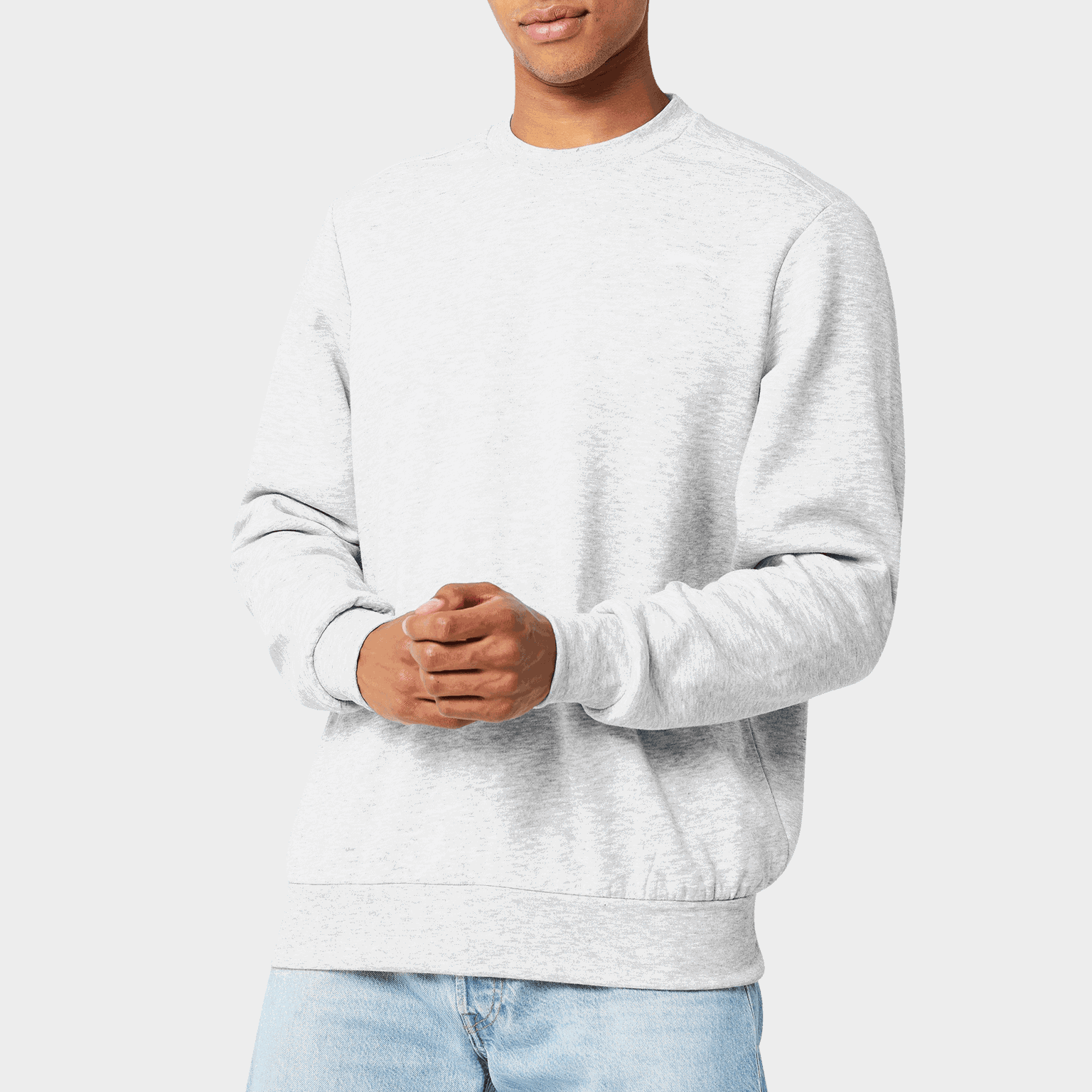 Fleece Crew Sweater, fleecegenser, herre - full image 1