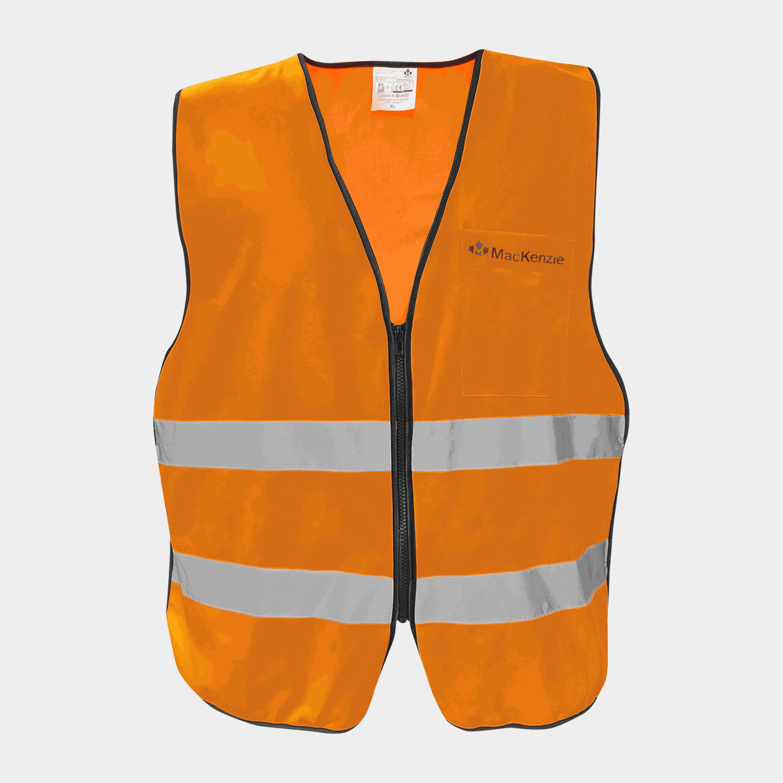 Safety Vest For Hunting, oransje signalvest, jakt - full image 1