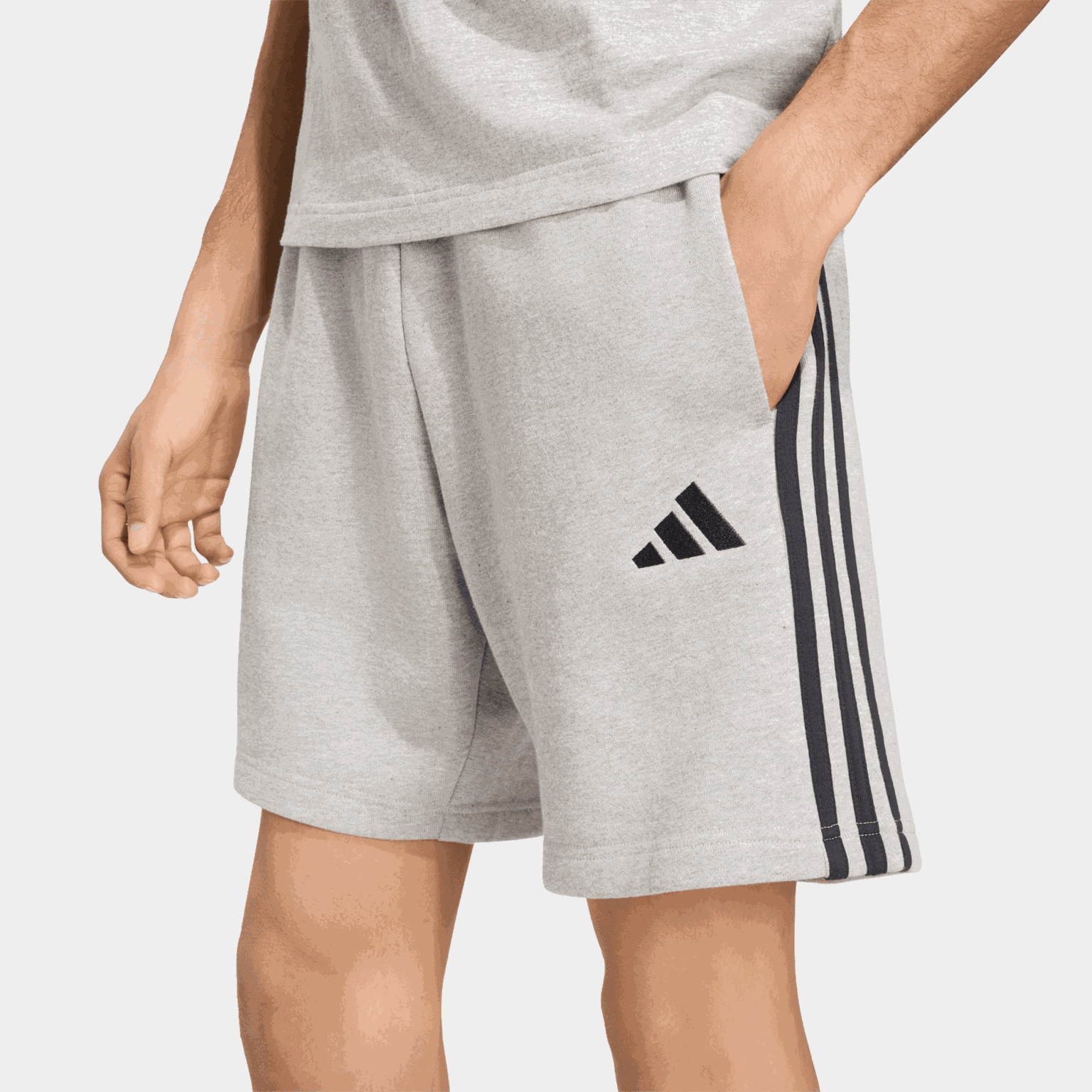Essentials 3-Stripes French Terry Shorts, shorts, herre - full image 4