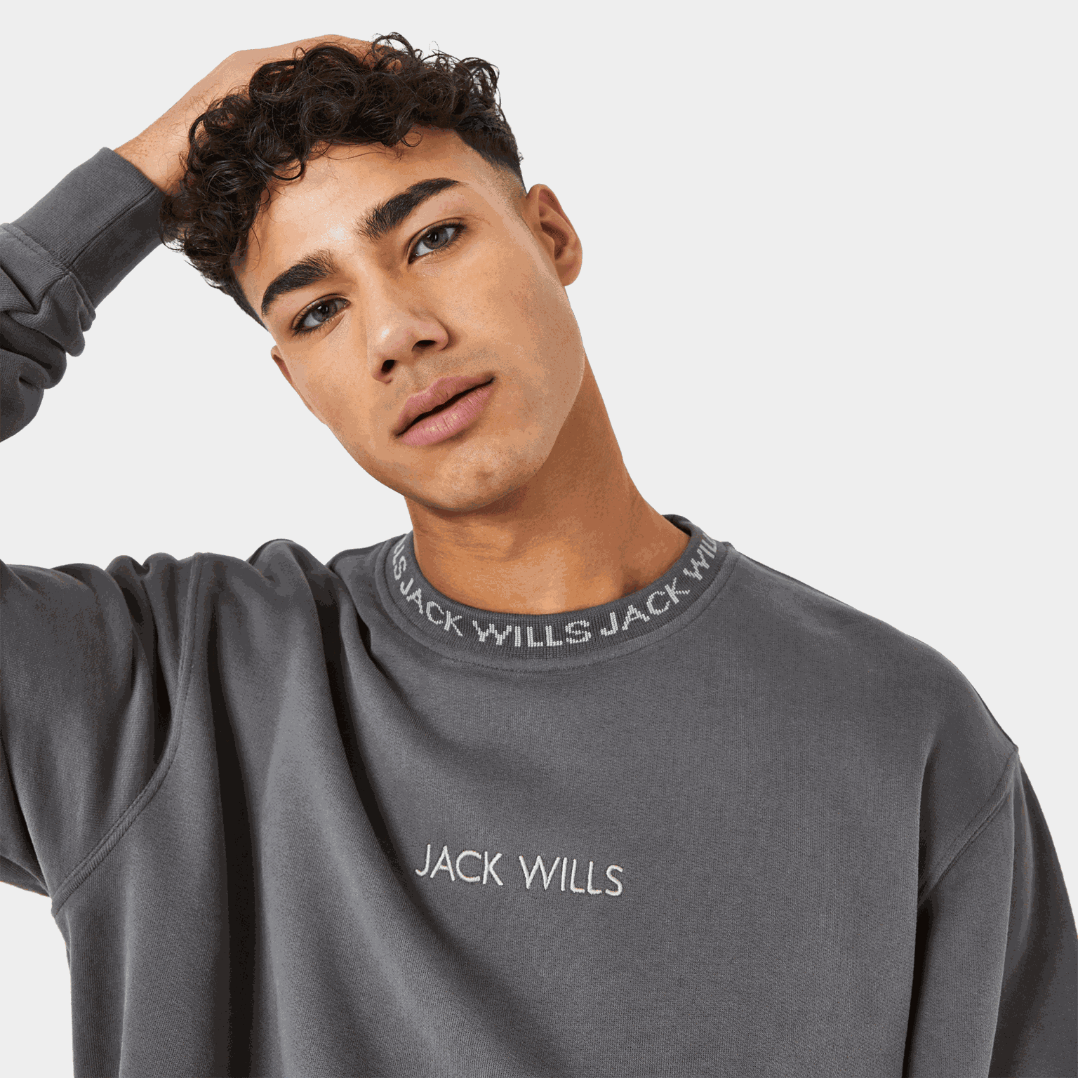 Jacquard Crew, crewneck, genser, herre - full image 3
