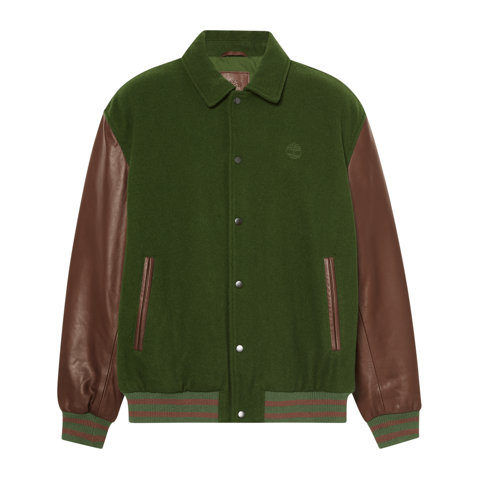 Timberland Leather Letterman Jacke, collegejakke, unisex