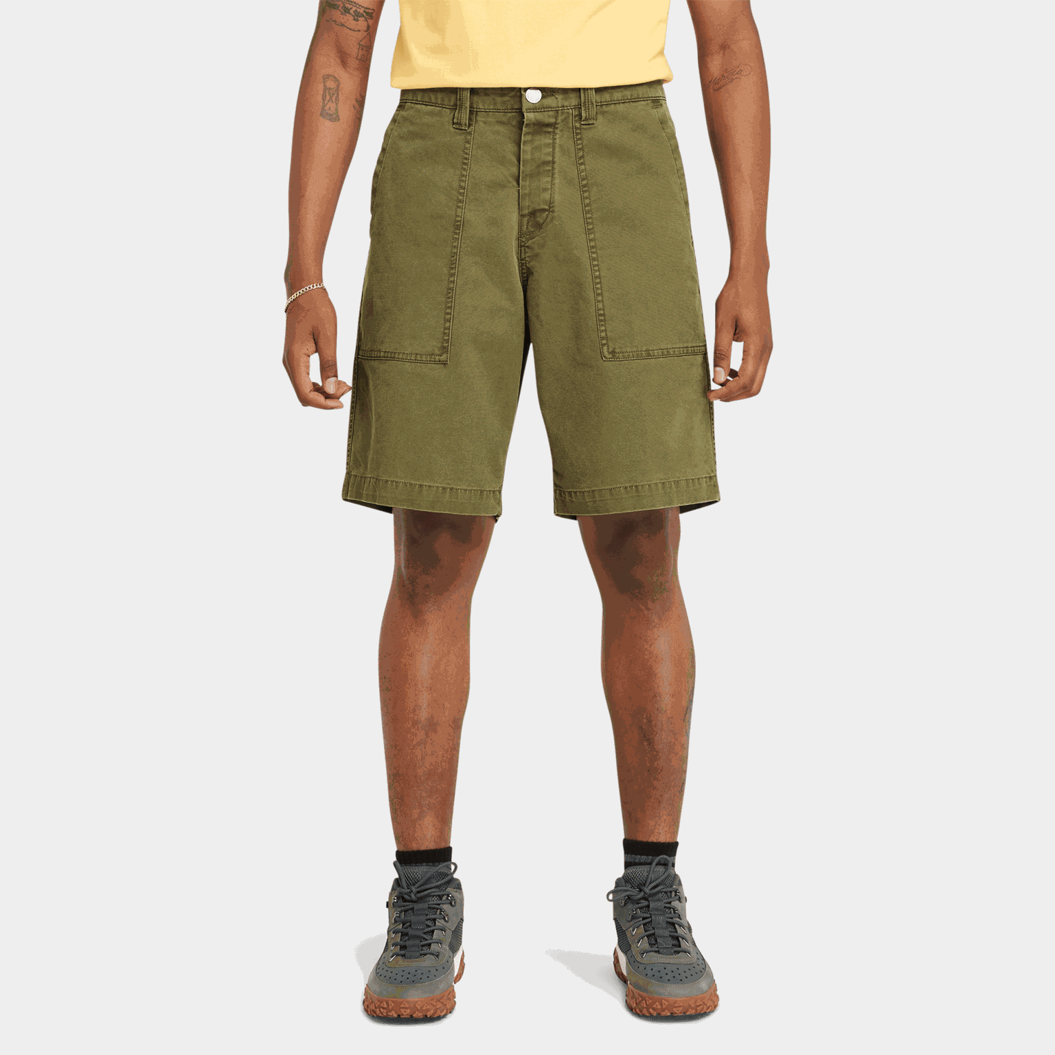 Washed Canvas Stretch F, shorts, herre - full image 1