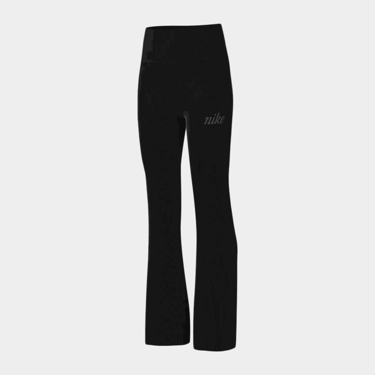 High-Waisted Flared Ribbed Pants, bukse - full image 1