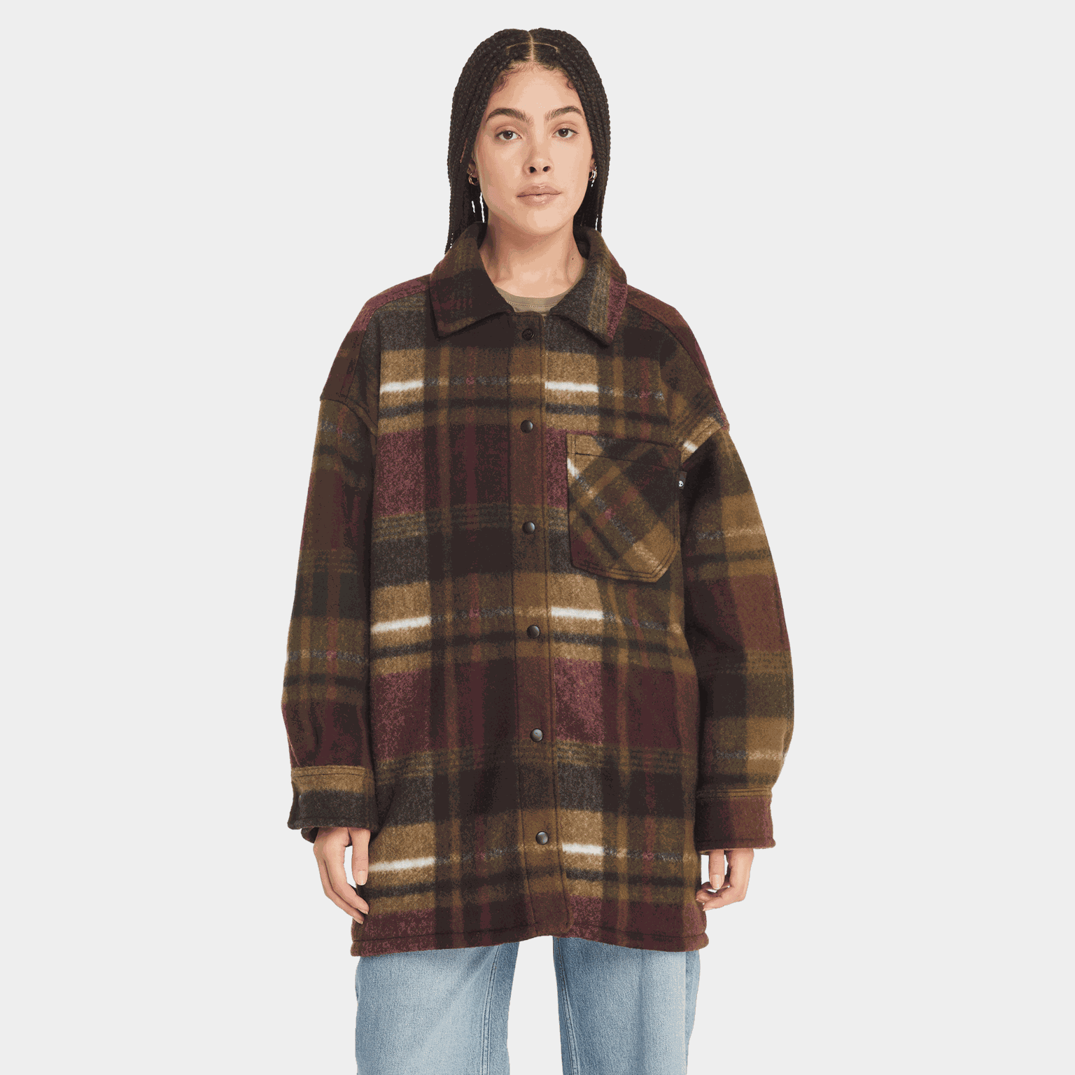 Wool Shirt Coat, skjortejakke, dame - full image 2