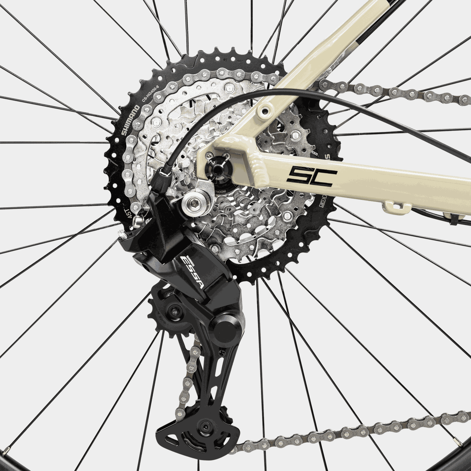 SC Comp Royal Beige 25 26/27, hybridsykkel, unisex - full image 4