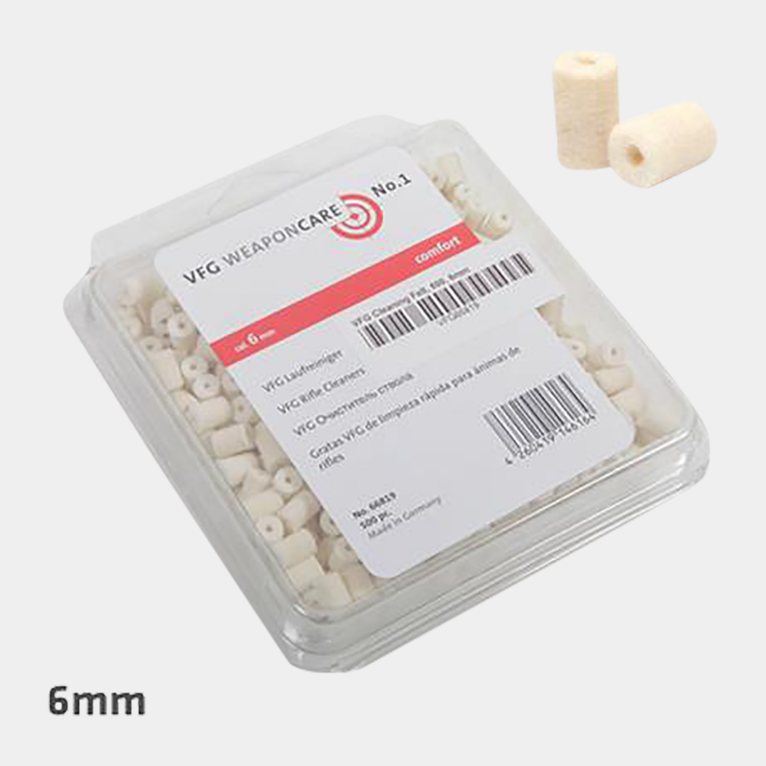 Pussepropper kal 6 mm 500-pakning, pussepropper - full image 1