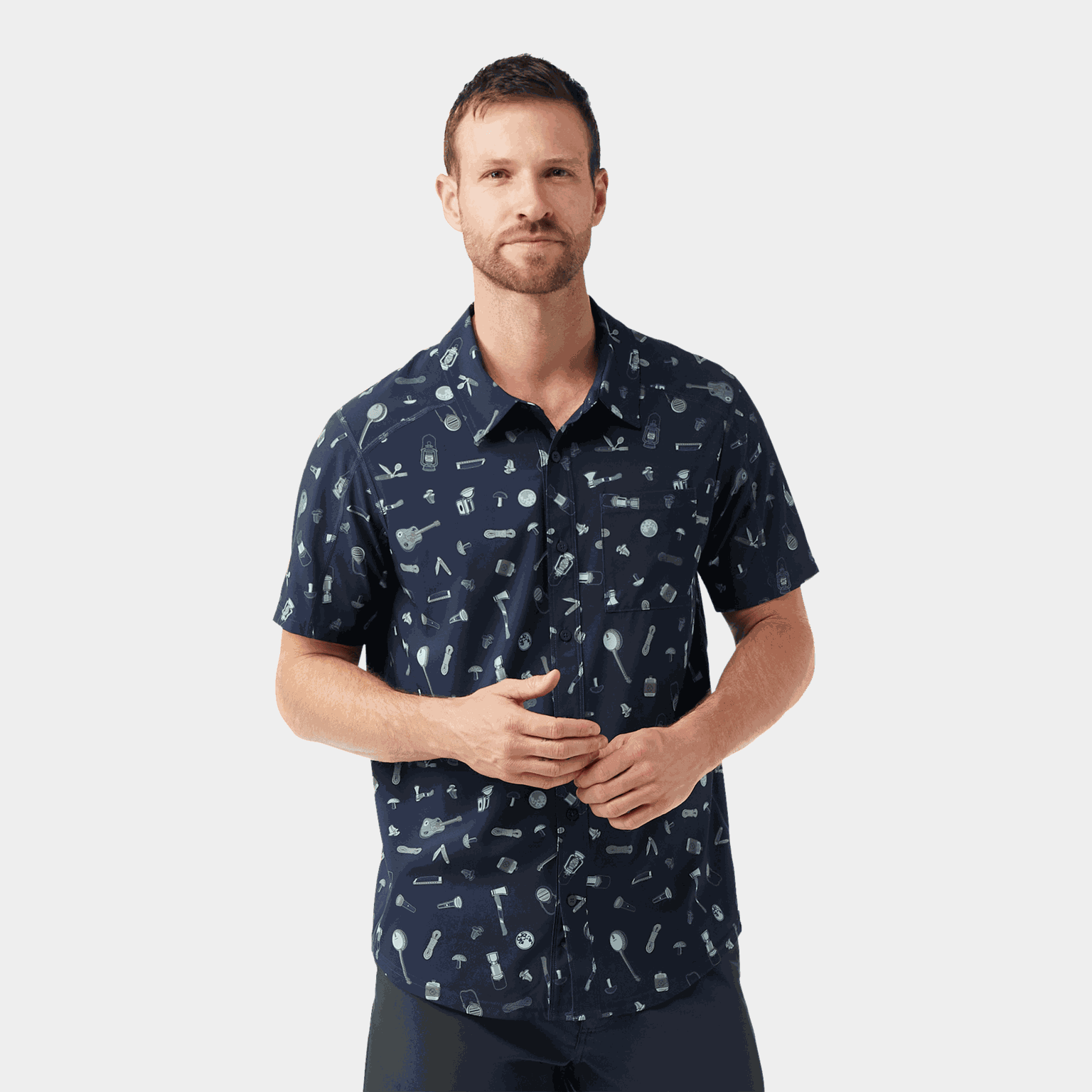 Everyday Short Sleeve Button Down Everyday, , skjorte - full image 1