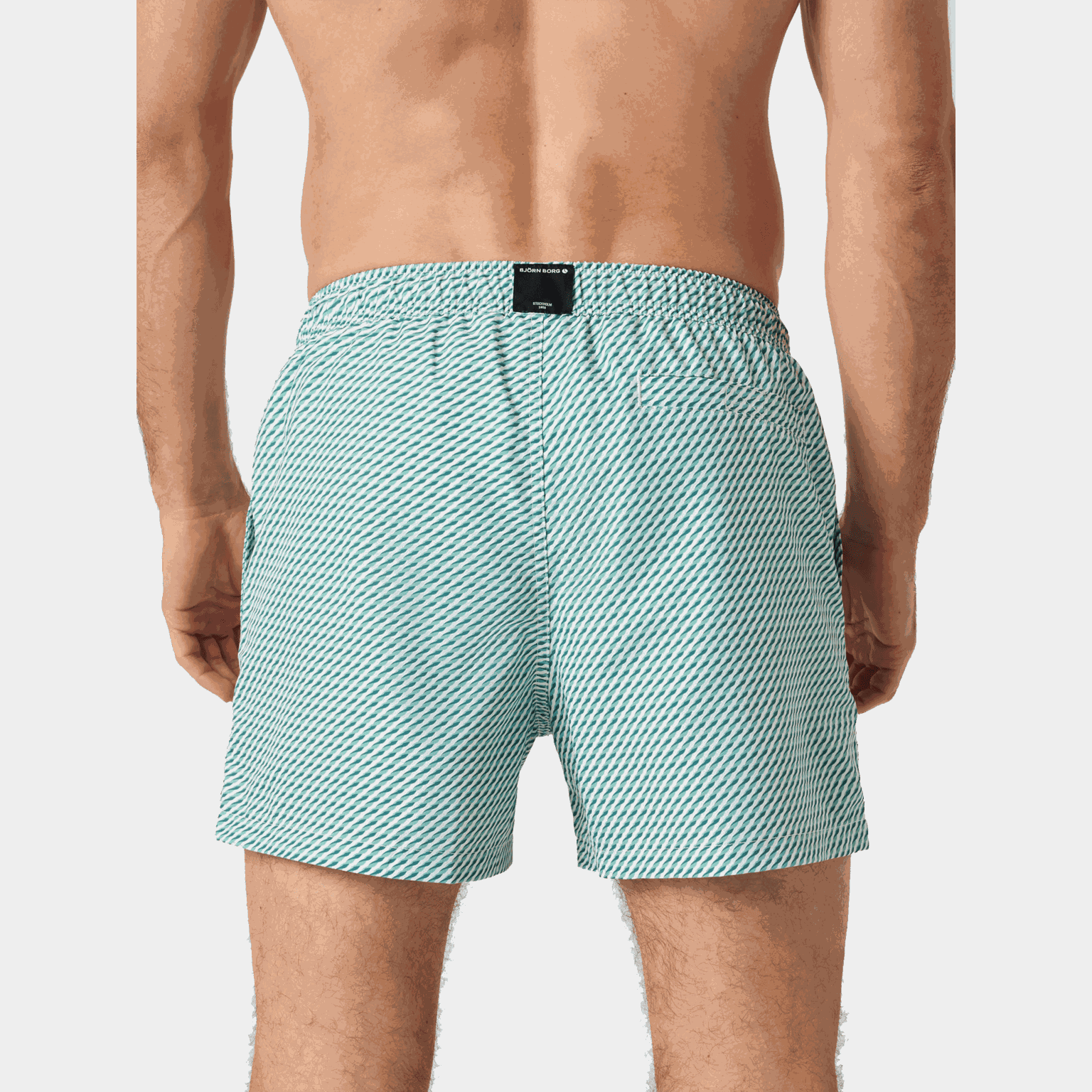 Borg Print Swim Shorts, badeshorts - full image 2