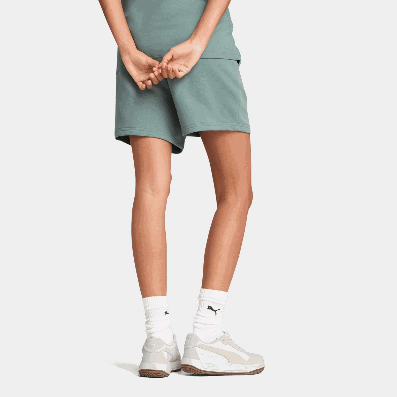 ESS SCRIPT High-Waist Shorts 5", fritidsshorts, dame - full image 2