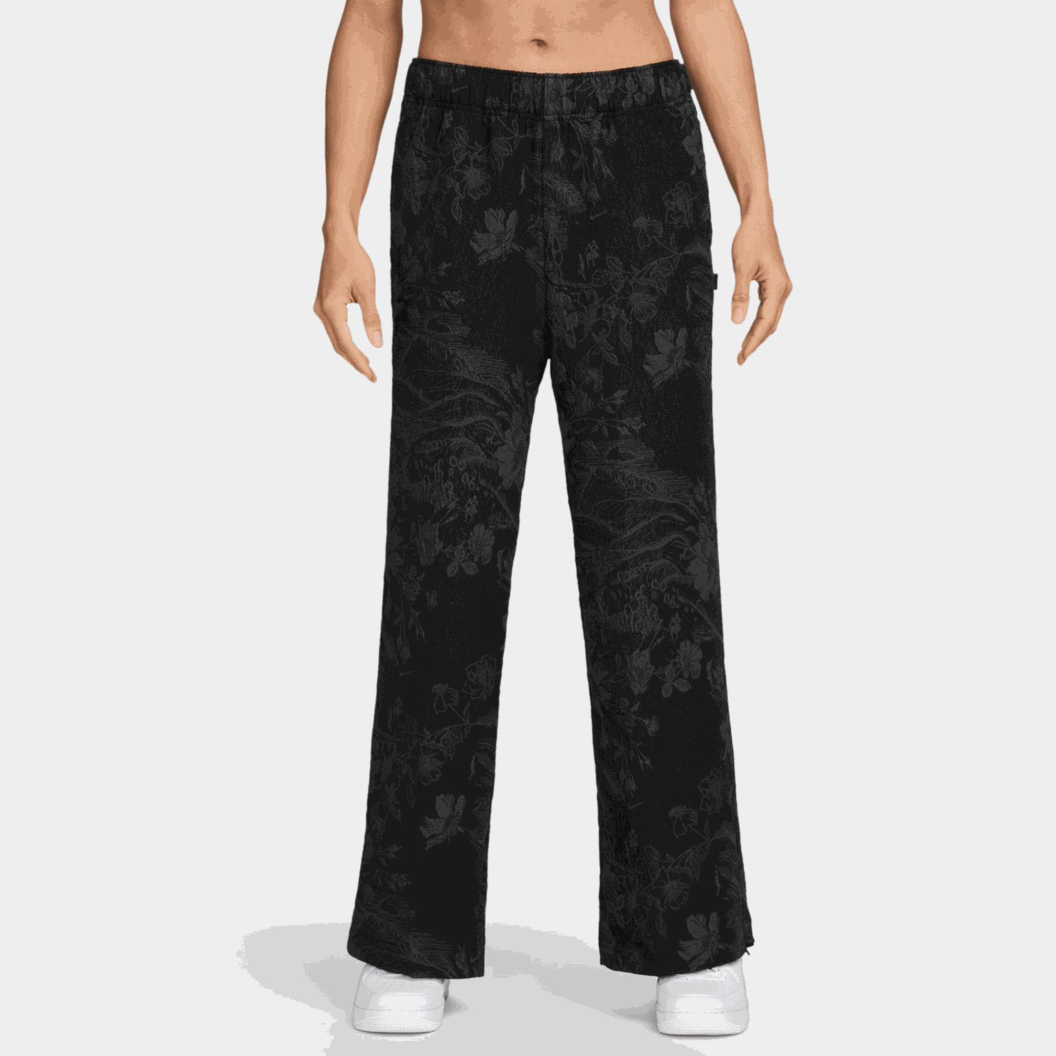 Mid-Rise Jacquard Tracksuit Bottoms, bukse, dame - full image 1