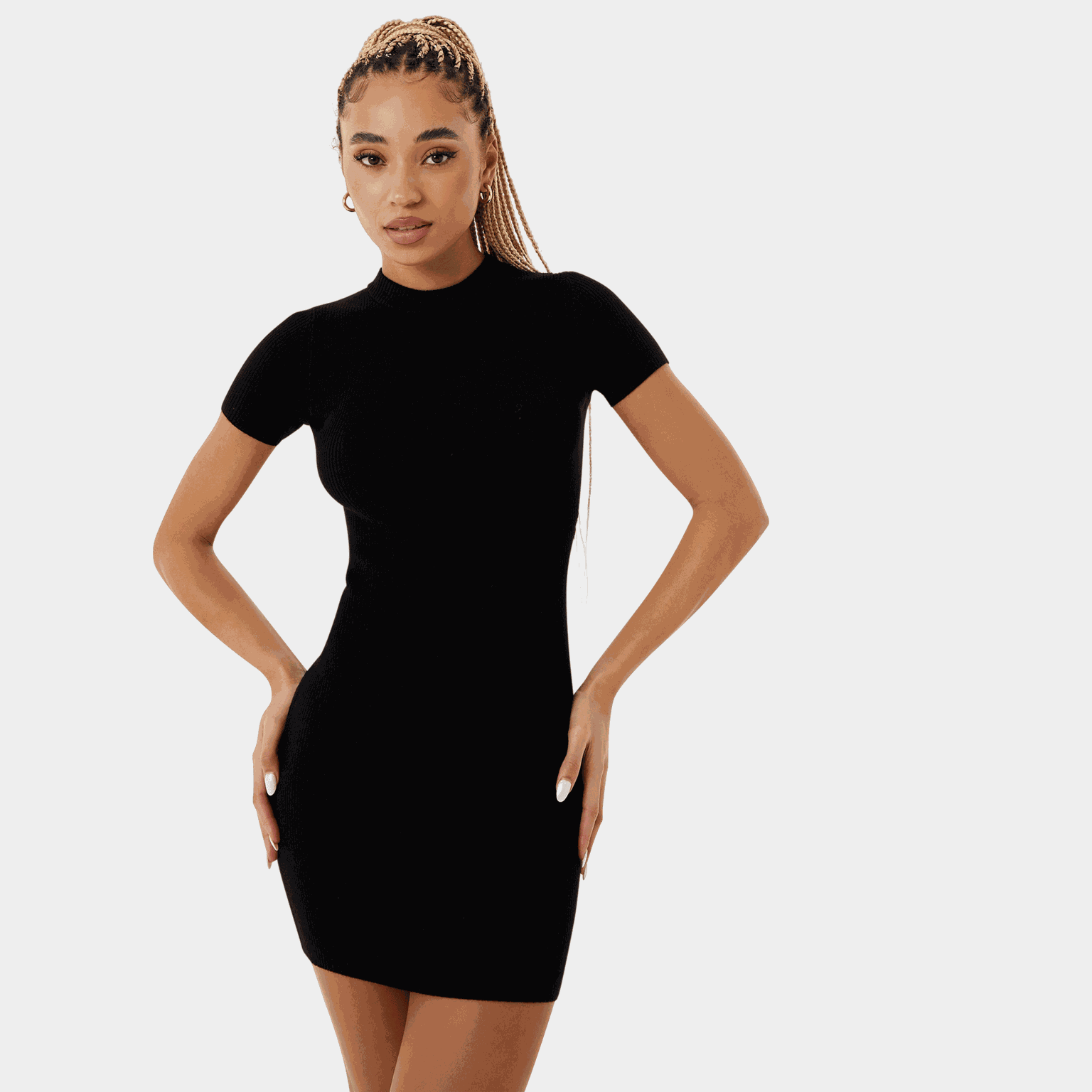 Travel Rib Dress, ribbet kjole, dame - full image 1