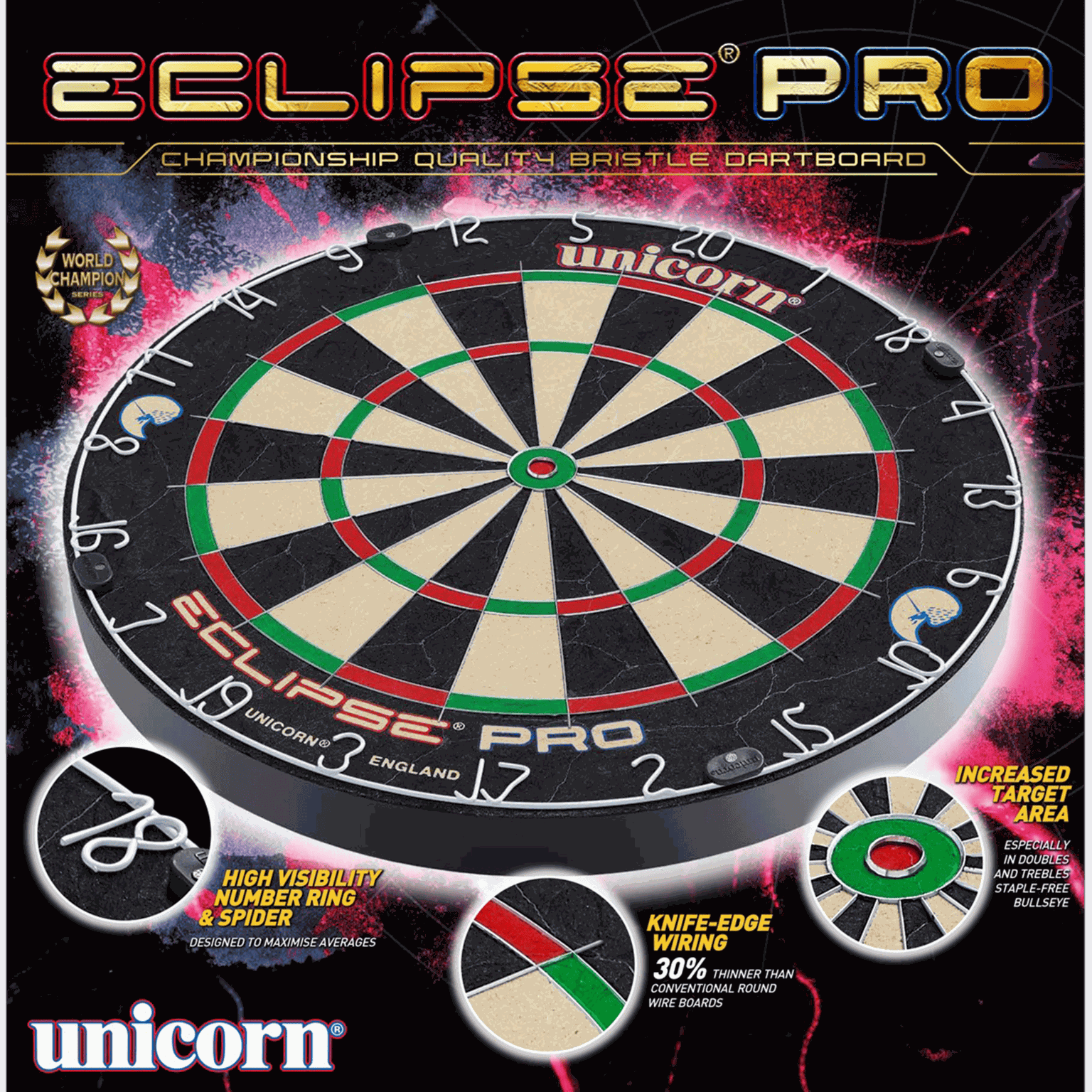 Eclipse Pro Dart Board, dartbrett - full image 2