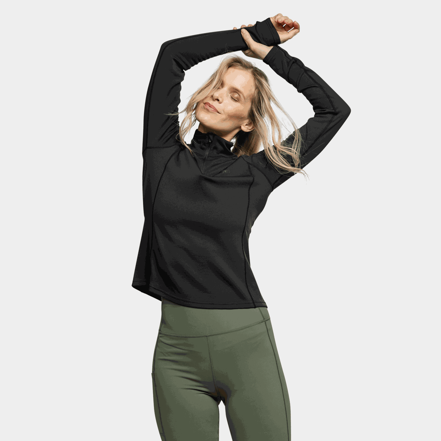Brushed Halfzip, treningsgenser, dame - full image 4