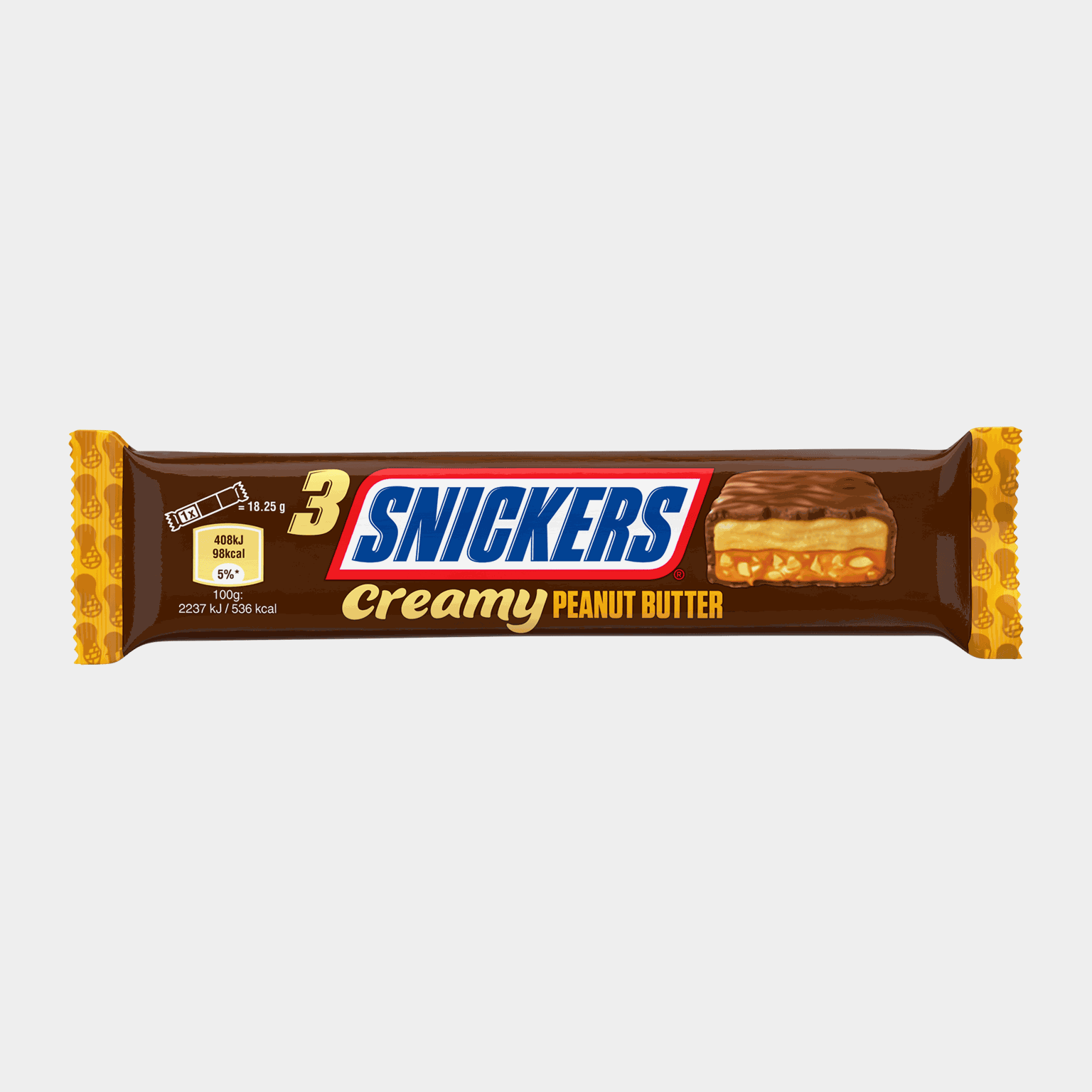 Snickers Creamy 55g, proteinbar - full image 1