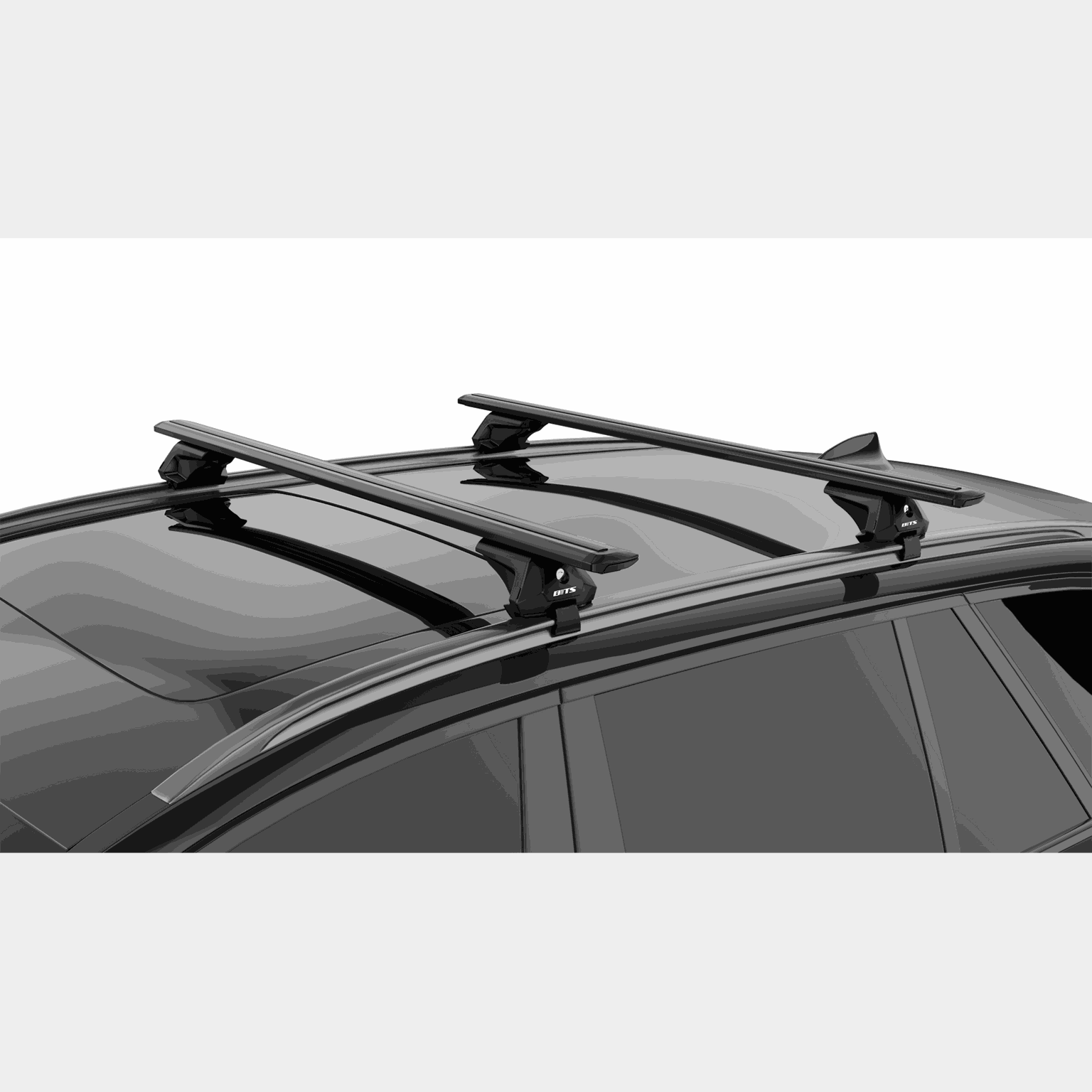 Universal roof rack flushed rails T-bar mount 27 26/27, Universelle takstativ med innfelte skinner, T-stangfeste - full image 3