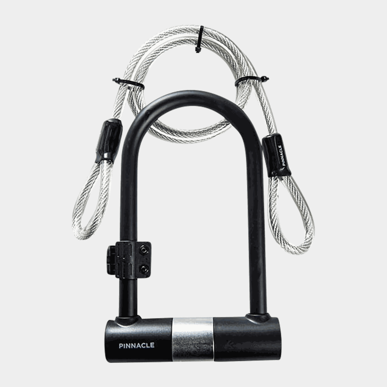 D Lock With Cable And key, sykkellås, bøylelås, nøkkel - full image 1