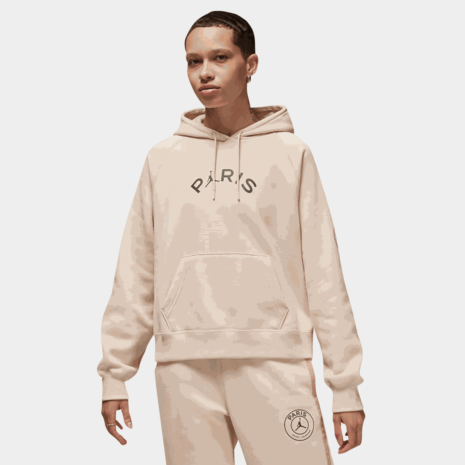 Paris Saint-Germain Brooklyn Fleece Pullover Hoodie, hettegenser, dame - full image 1