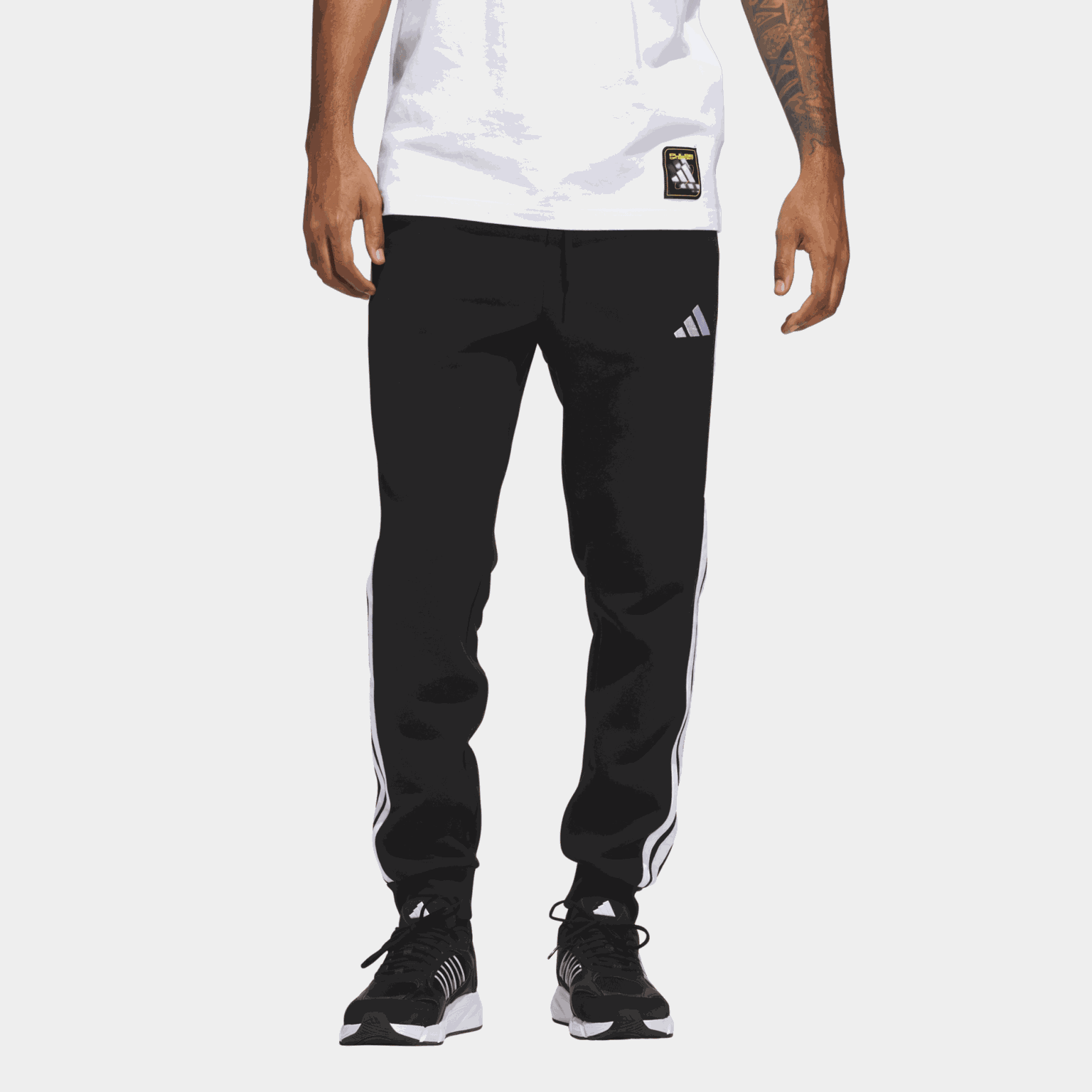 Essentials 3-Stripes Fleece Joggers, joggebukse, herre - full image 1