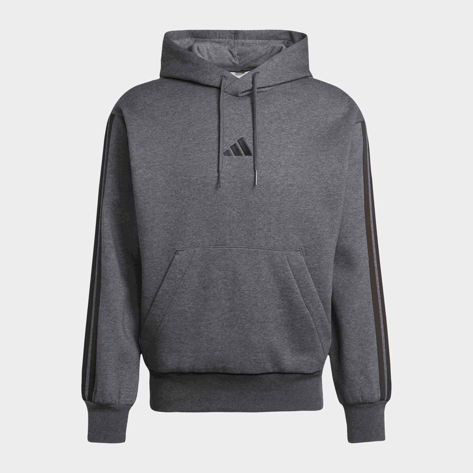 Essentials 3-Stripes Fleece Hoodie, hettegenser, herre - full image 3
