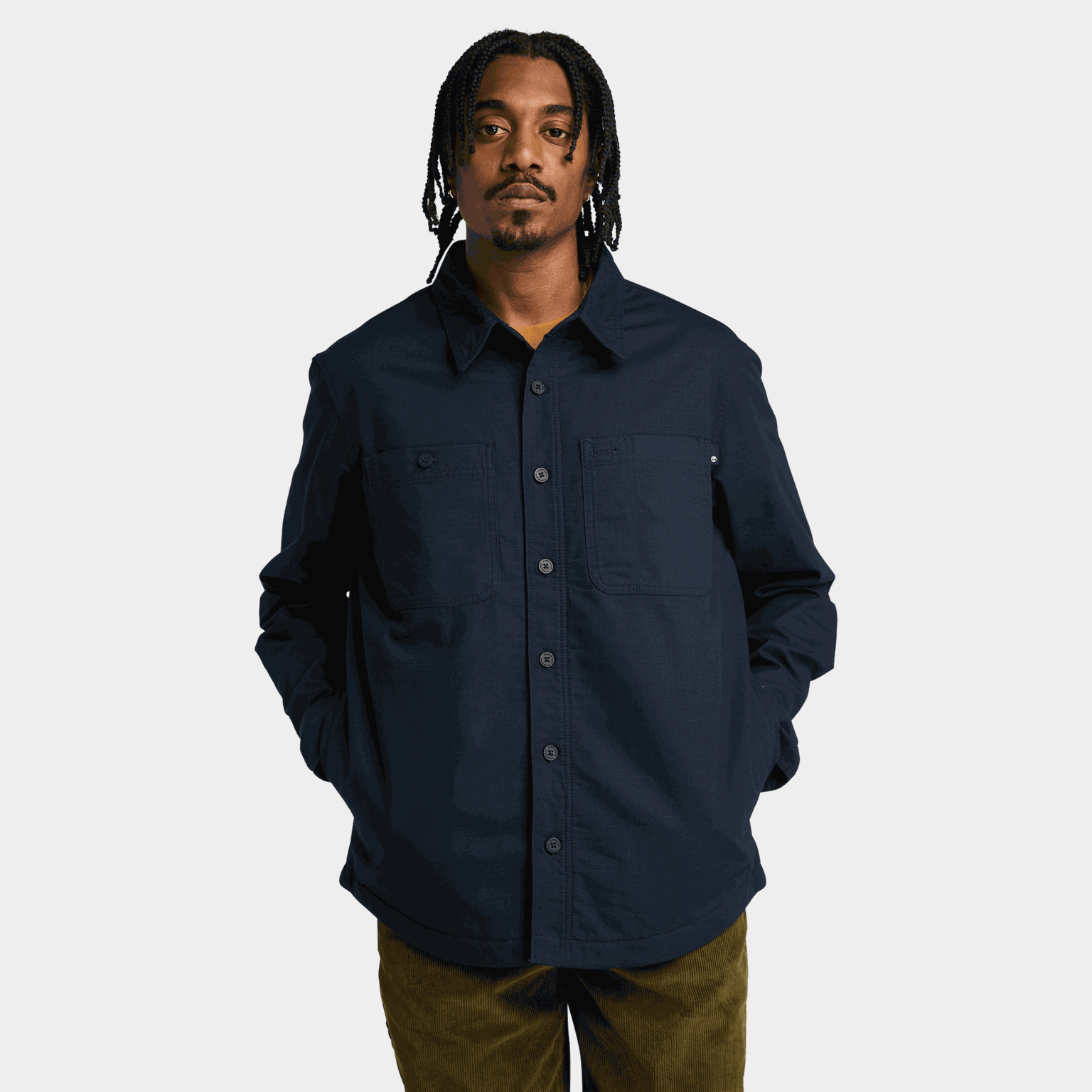 Printed Fleece Lined Sh, jakke, herre - full image 2