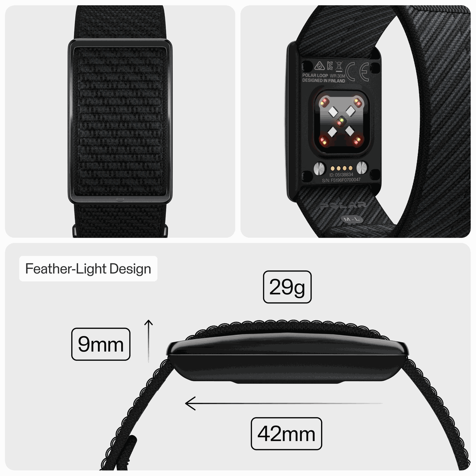 Loop Activity Tracker S-L, aktivitetsmåler, helsearmbånd - full image 3