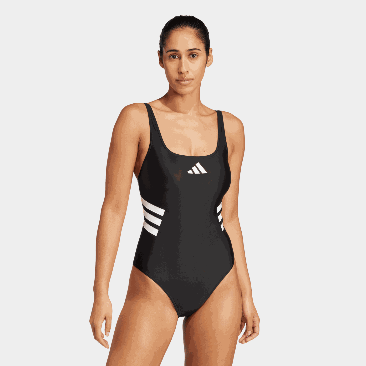 3-Stripes U-back Swimsuit, badedrakt, dame - full image 1