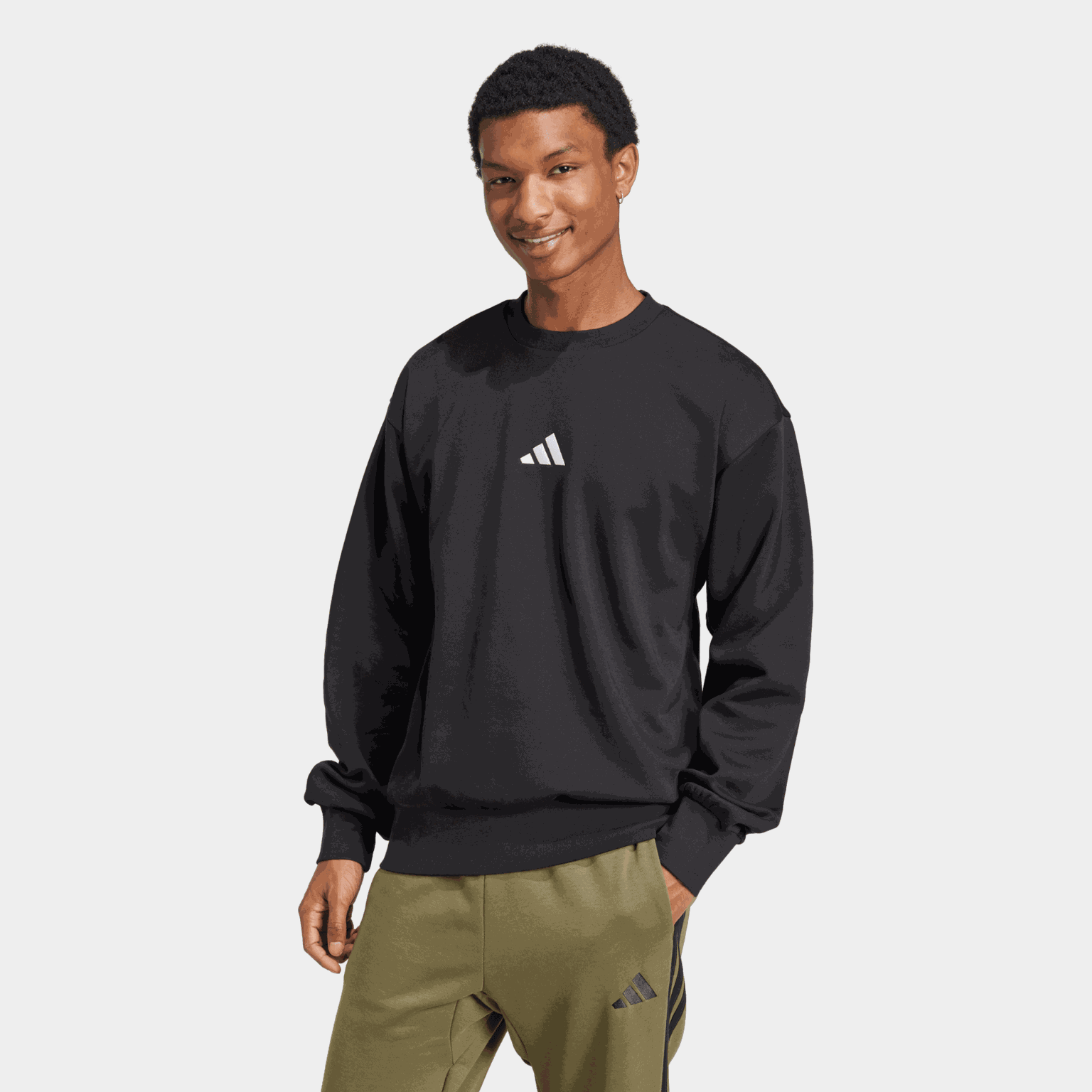 Essentials Feelcozy Fleece Sweatshirt, genser, herre - full image 1