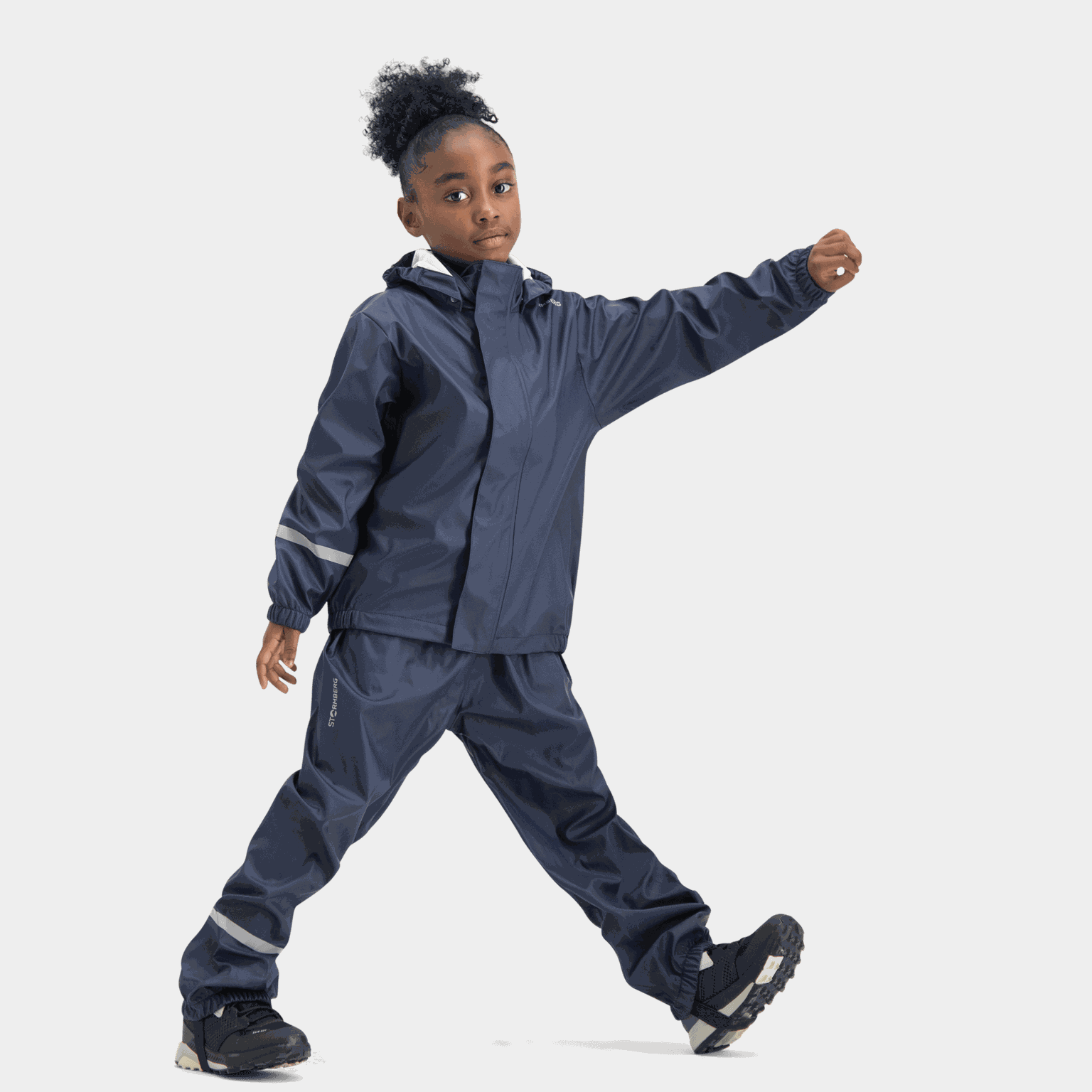 Kattegat Rain Bib Pants, regnbukse, barn - full image 3