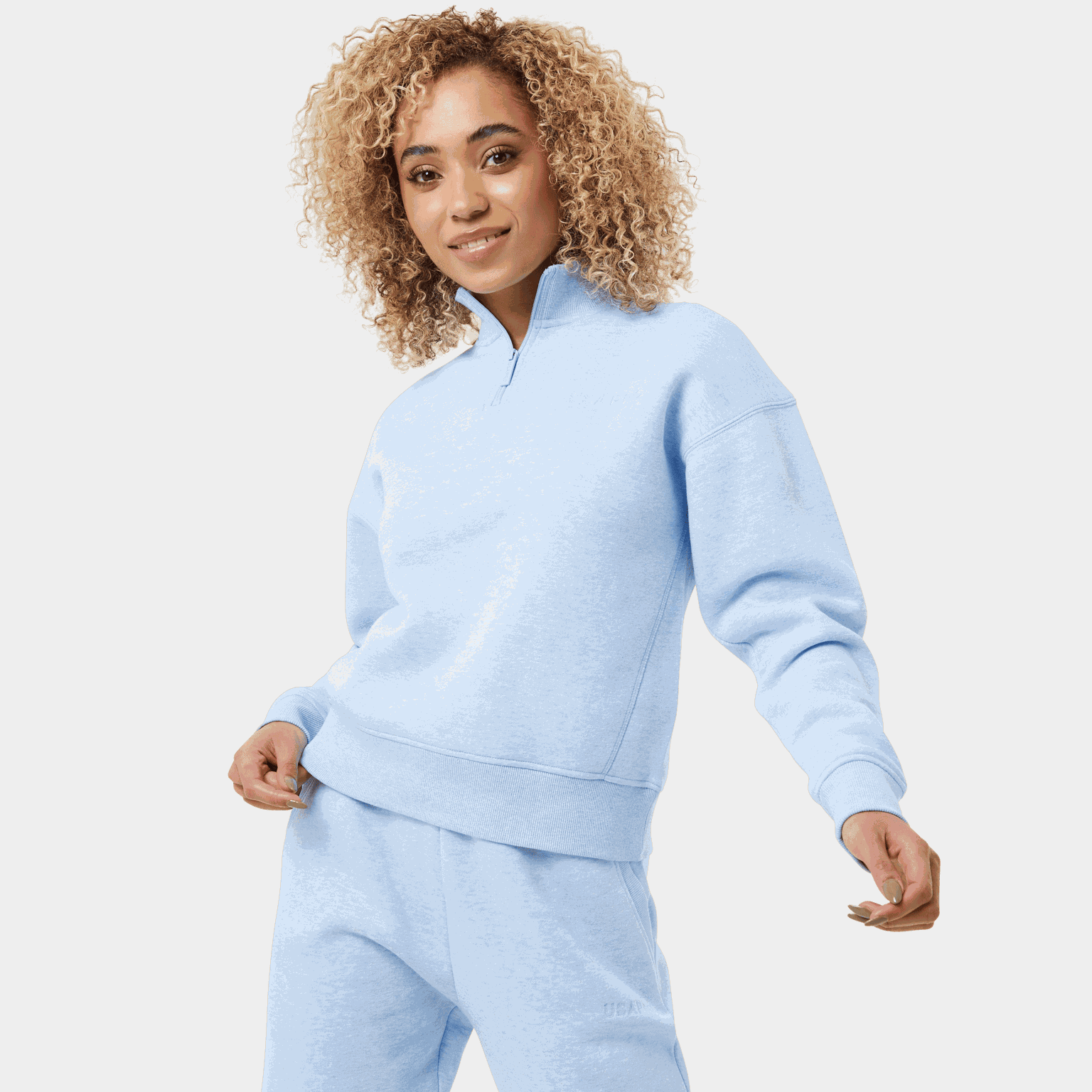 Quarter Zip Sweatshirt, genser, dame - full image 1