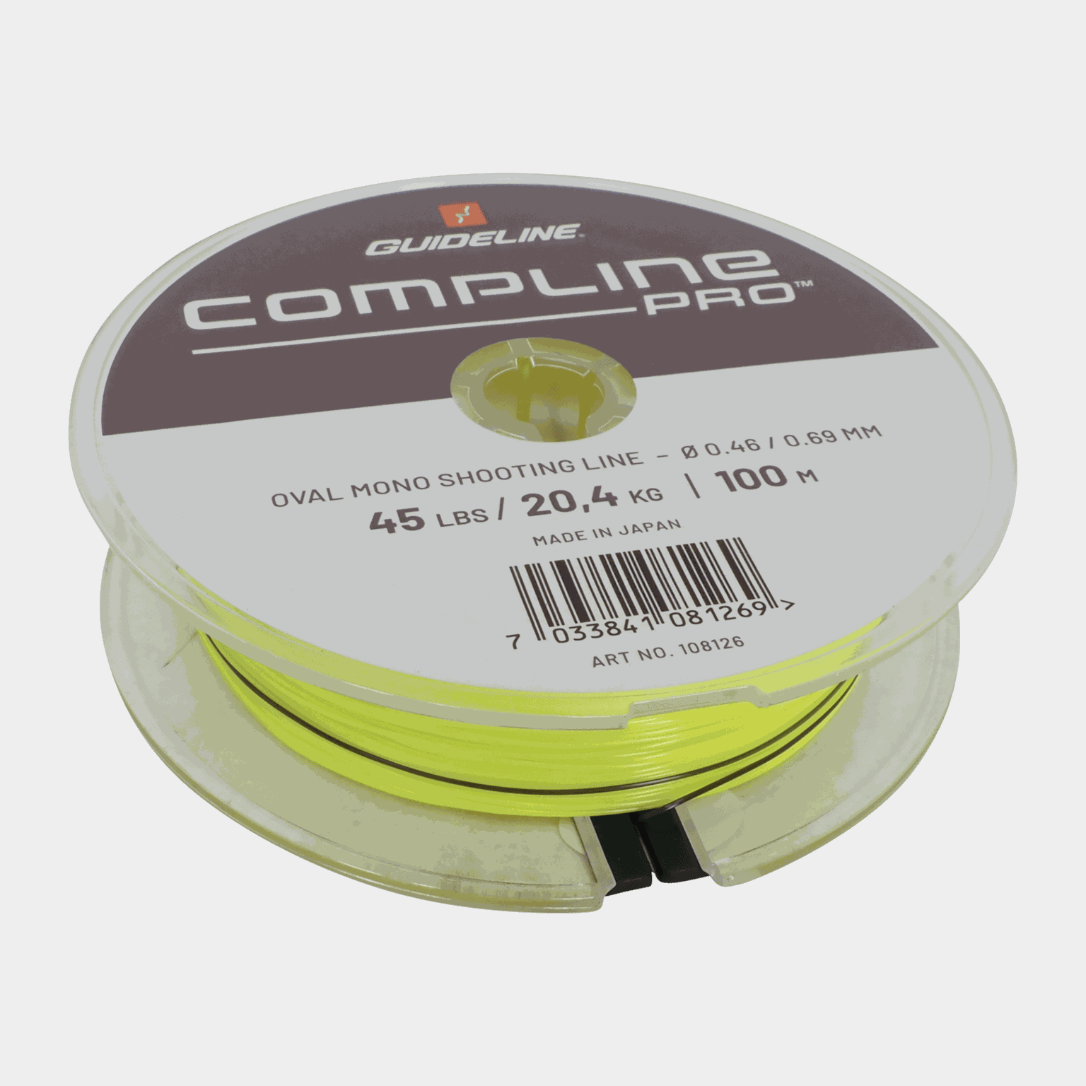 Compline Pro 100m 45lbs, skyteline, mono - Fluesnøre - Yellow | XXL