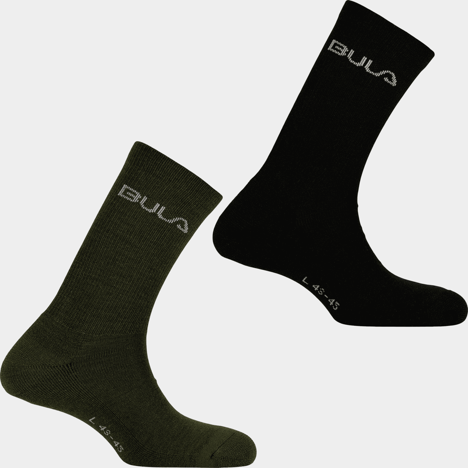 2PK Wool Socks, ullsokker, unisex - full image 1