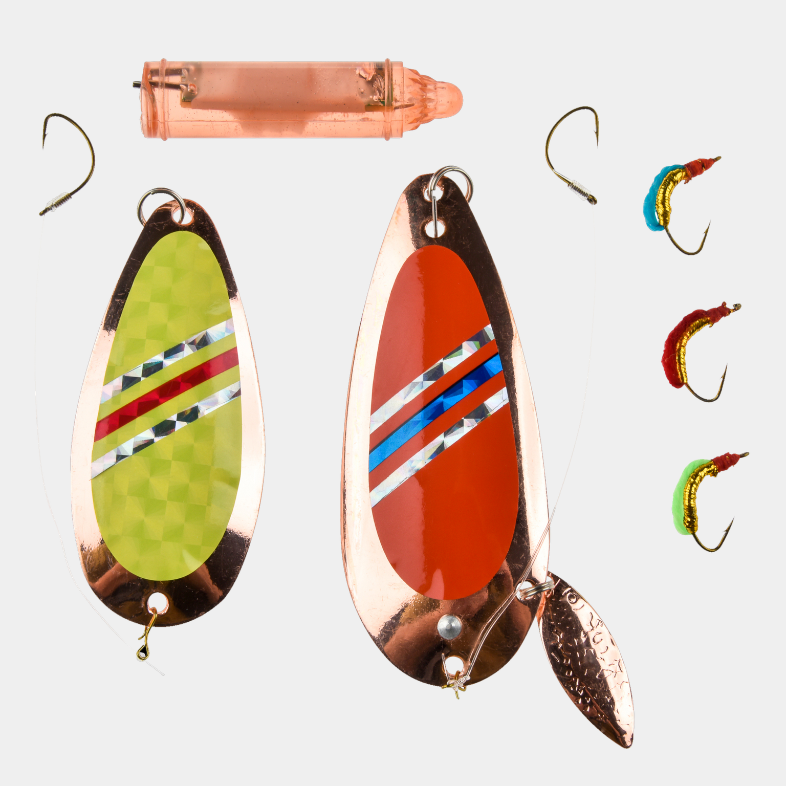 Char icefishing lure pack, lokkemiddel isfiske røye - full image 1