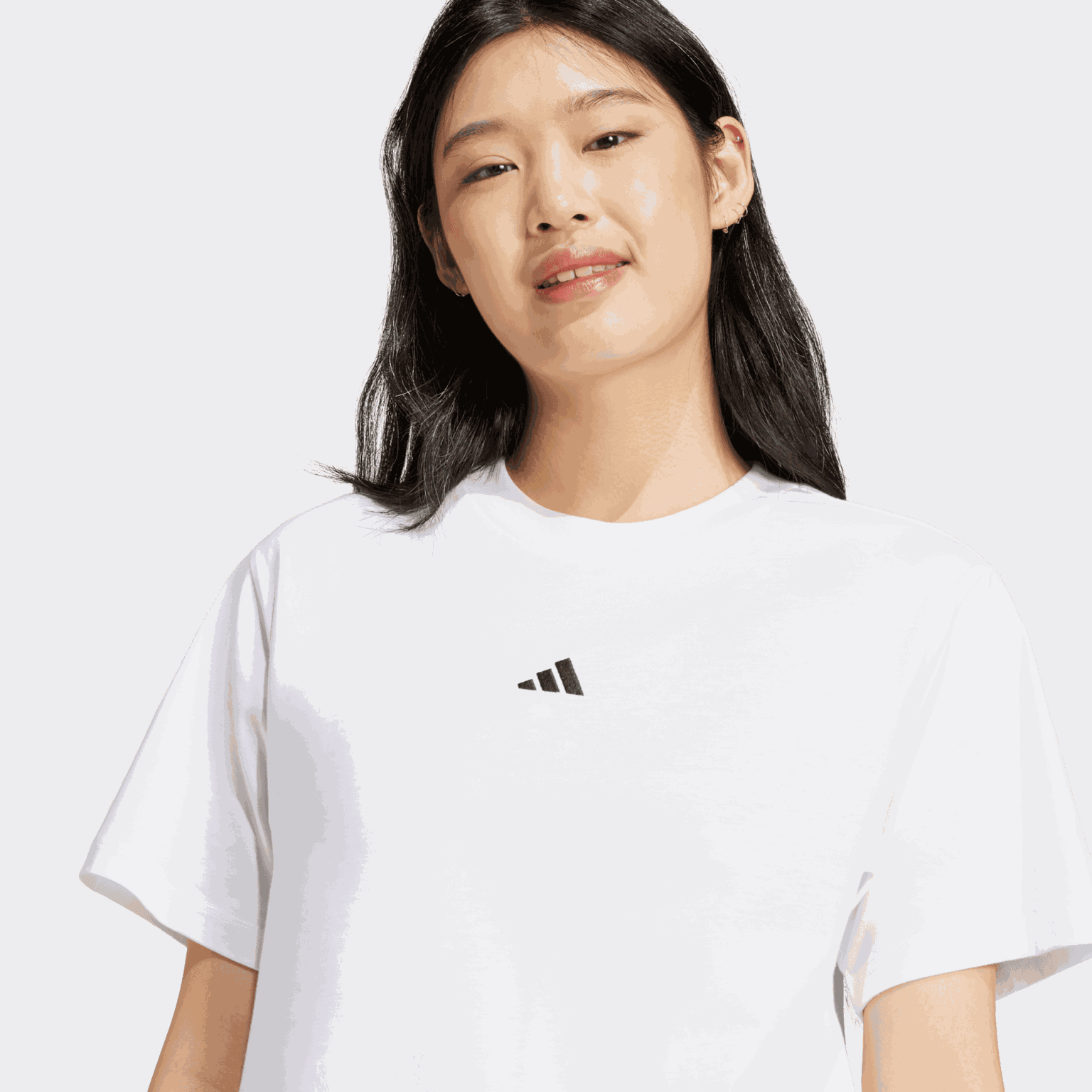 Essentials Small Logo Cotton T-Shirt, t-skjorte, dame - full image 4