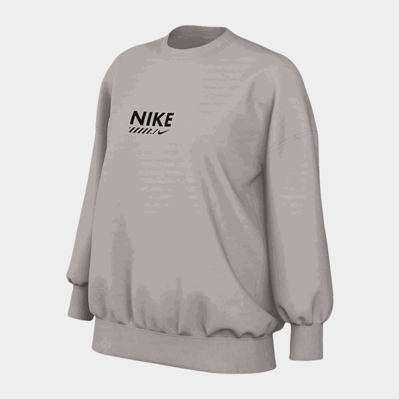 Oversized round-neck sweatshirt, genser, dame - full image 1