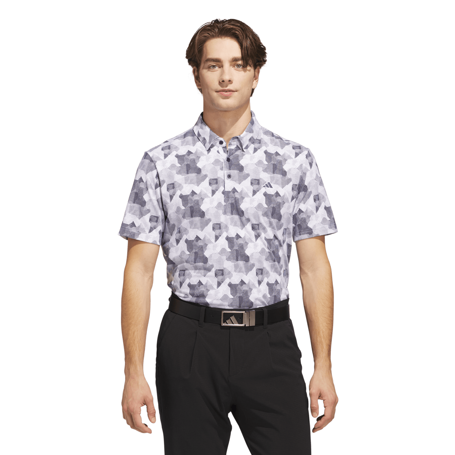 Adidas Golf Go-To Printed Polo Shirt, golfskjorte, herre