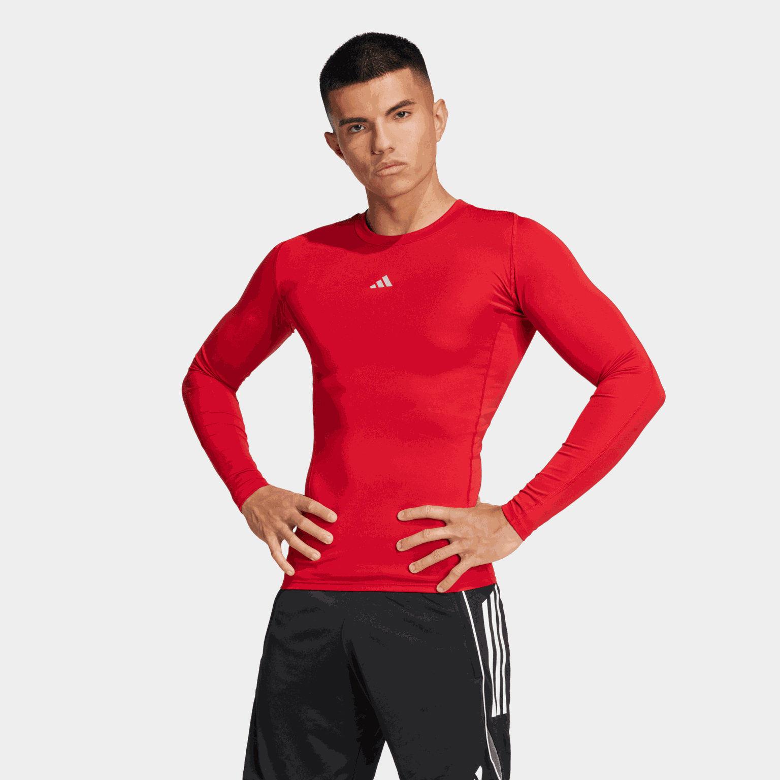 Techfit Long Sleeved Tee, kompresjonstrøye for fotball, herre - full image 1