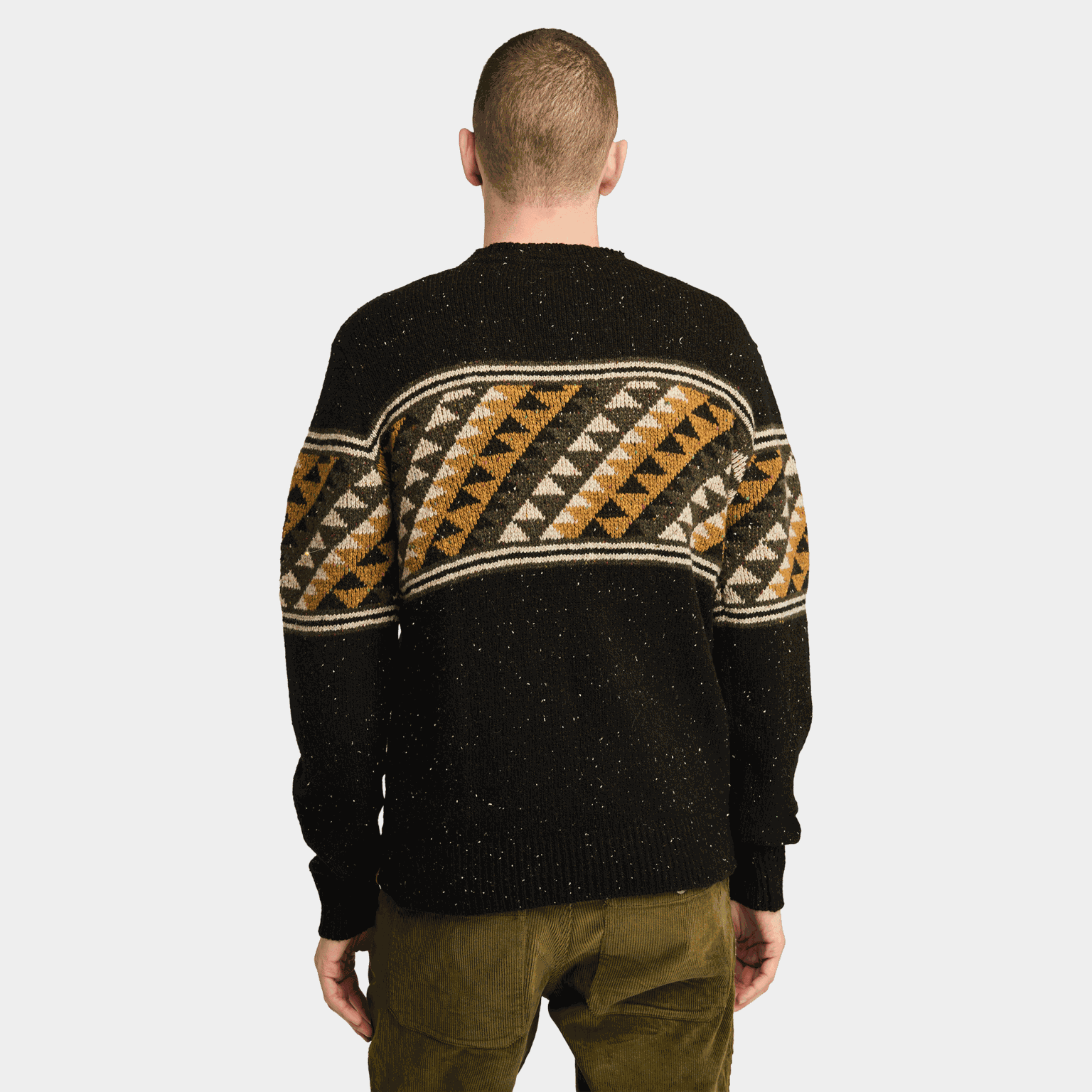 Farisle Crew Neck Sweat, ullgenser, herre - full image 2