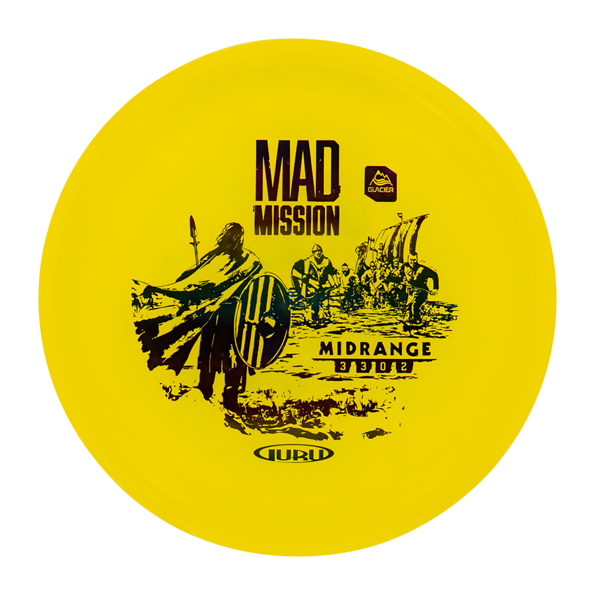 Guru Glacier Line Midrange Mad Mission, 170-175g, midrange frisbeegolf