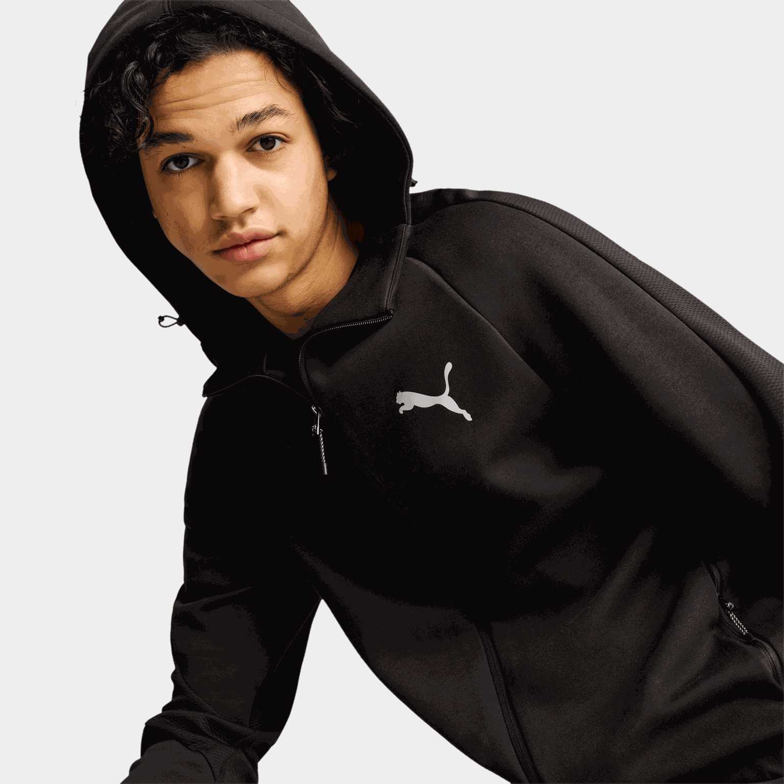 Evostripe Full-Zip Hoodie DK, hettejakke, herre - full image 3