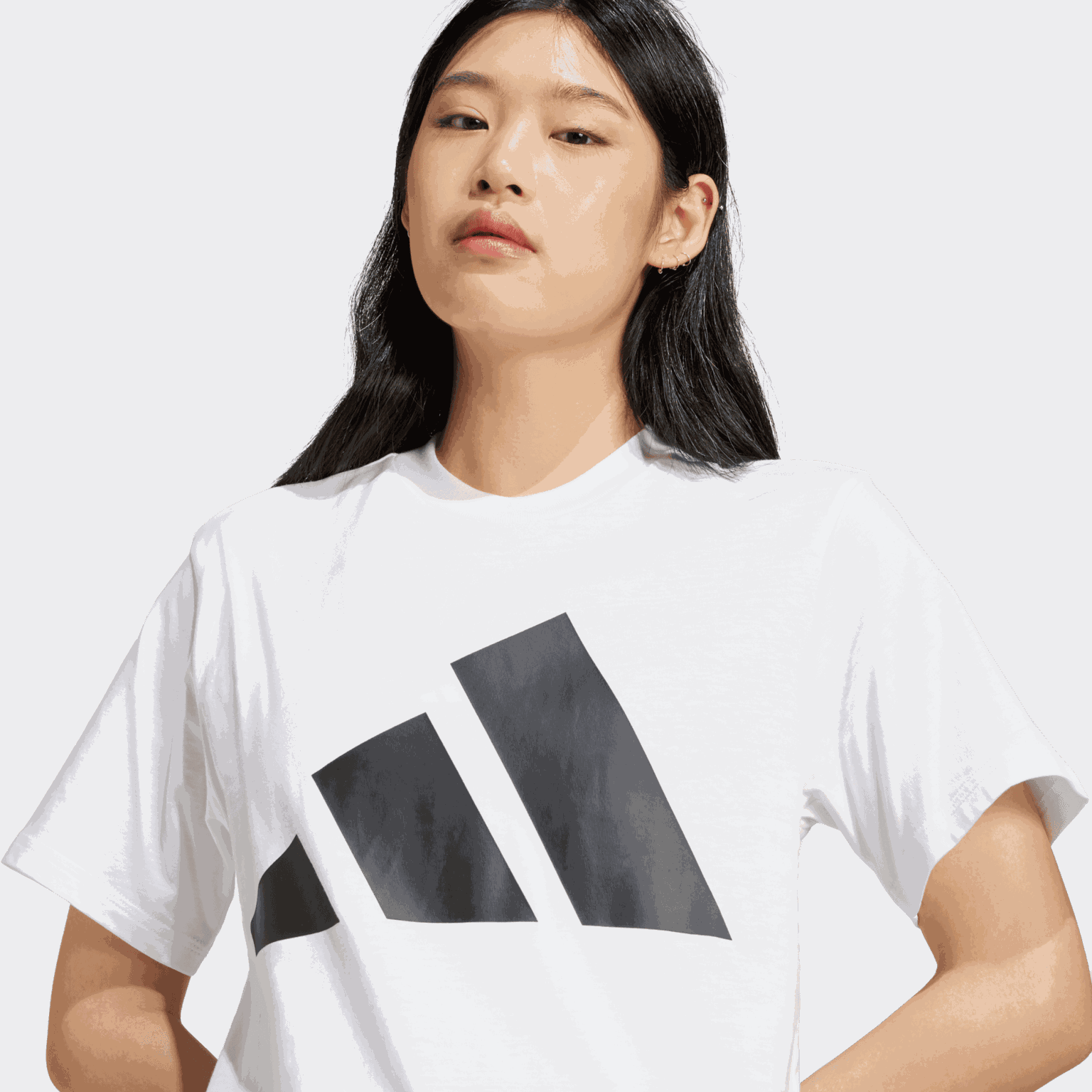 Essentials Big Logo Cotton T-Shirt, t-skjorte, dame - full image 4