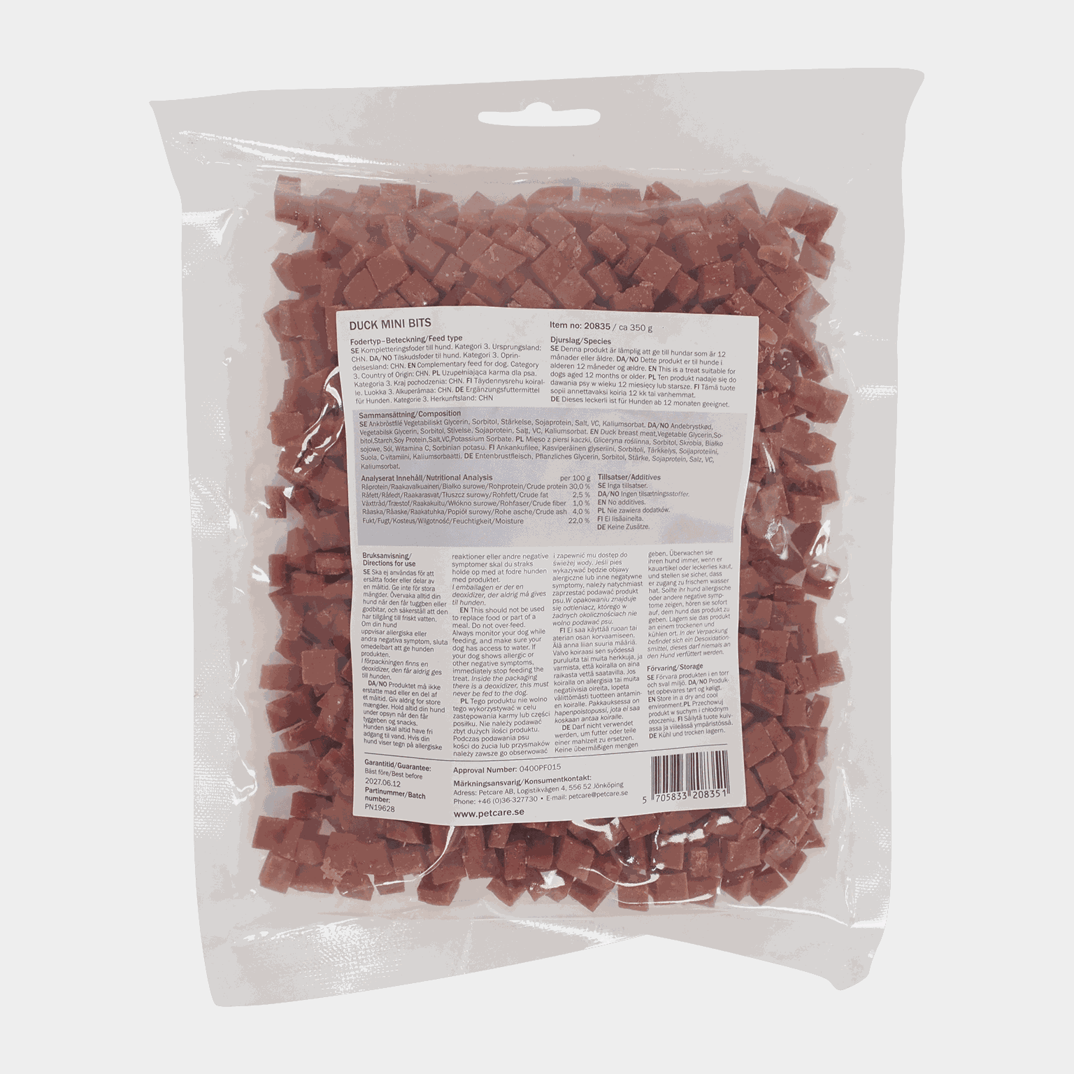 Duck Mini Bits 350g, godbiter til hund - full image 2