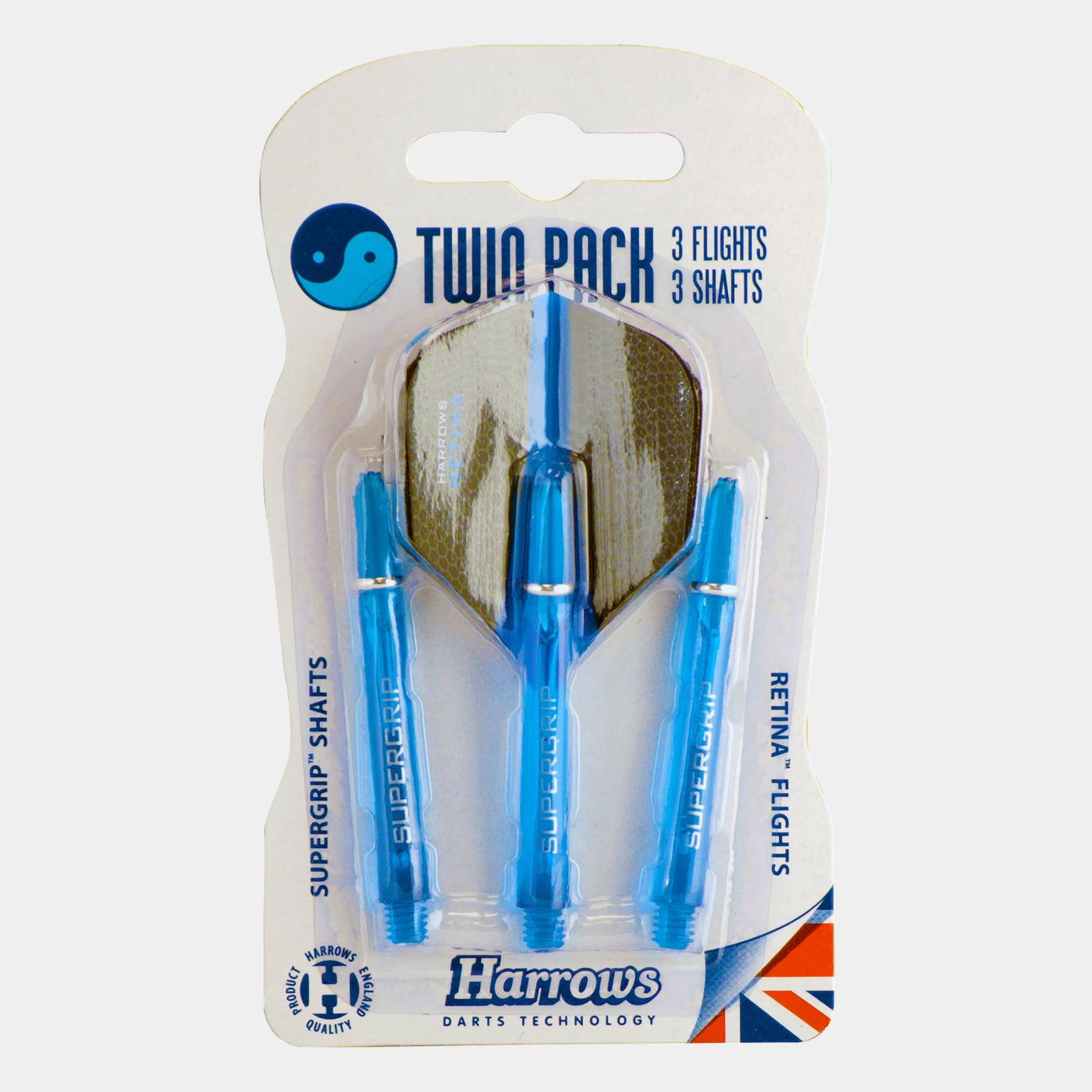 Flights & Shafts Twin Pack, tilbehør til dartpiler - full image 1