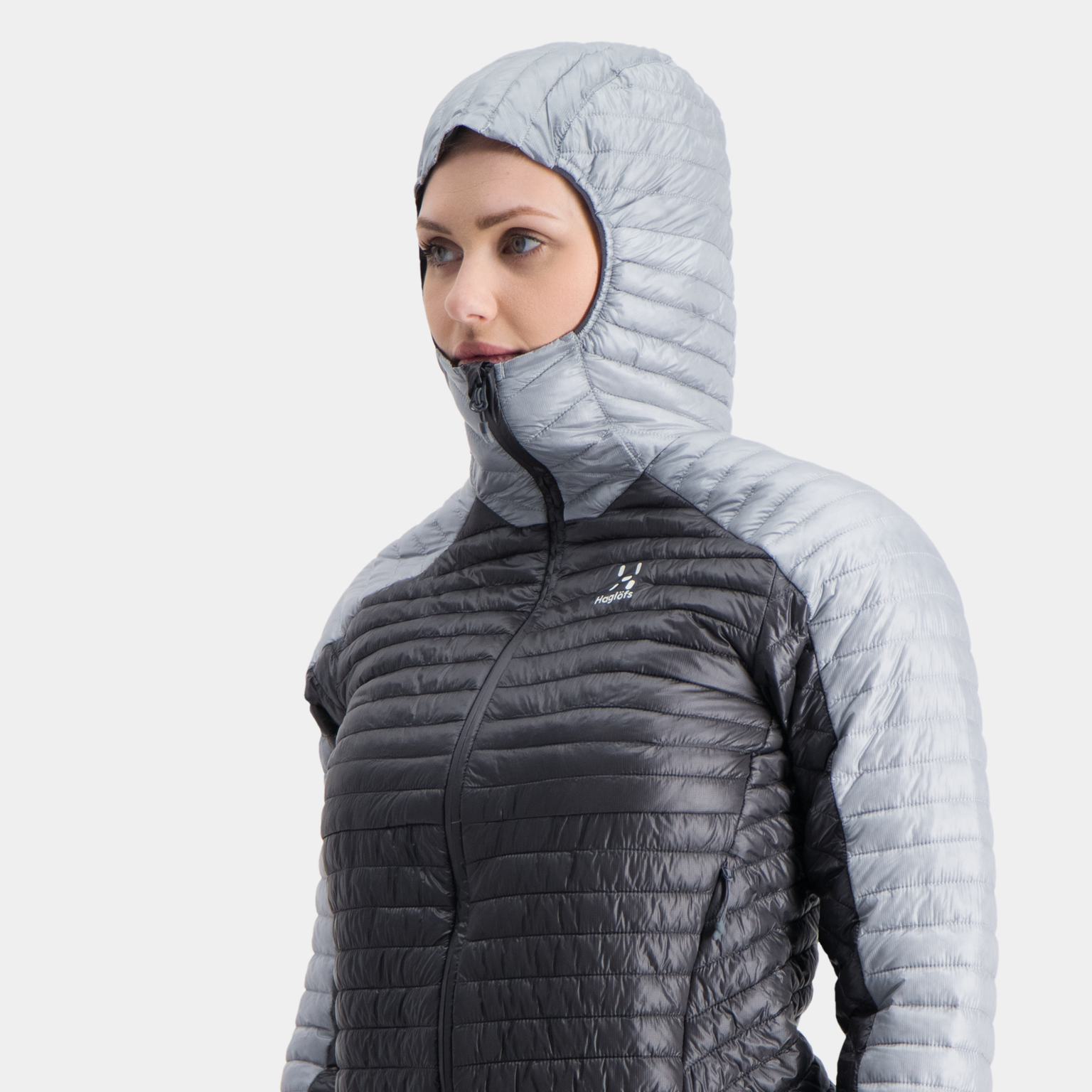 L.I.Mimic Graph Hood isolasjonsjakke dame - full image 3