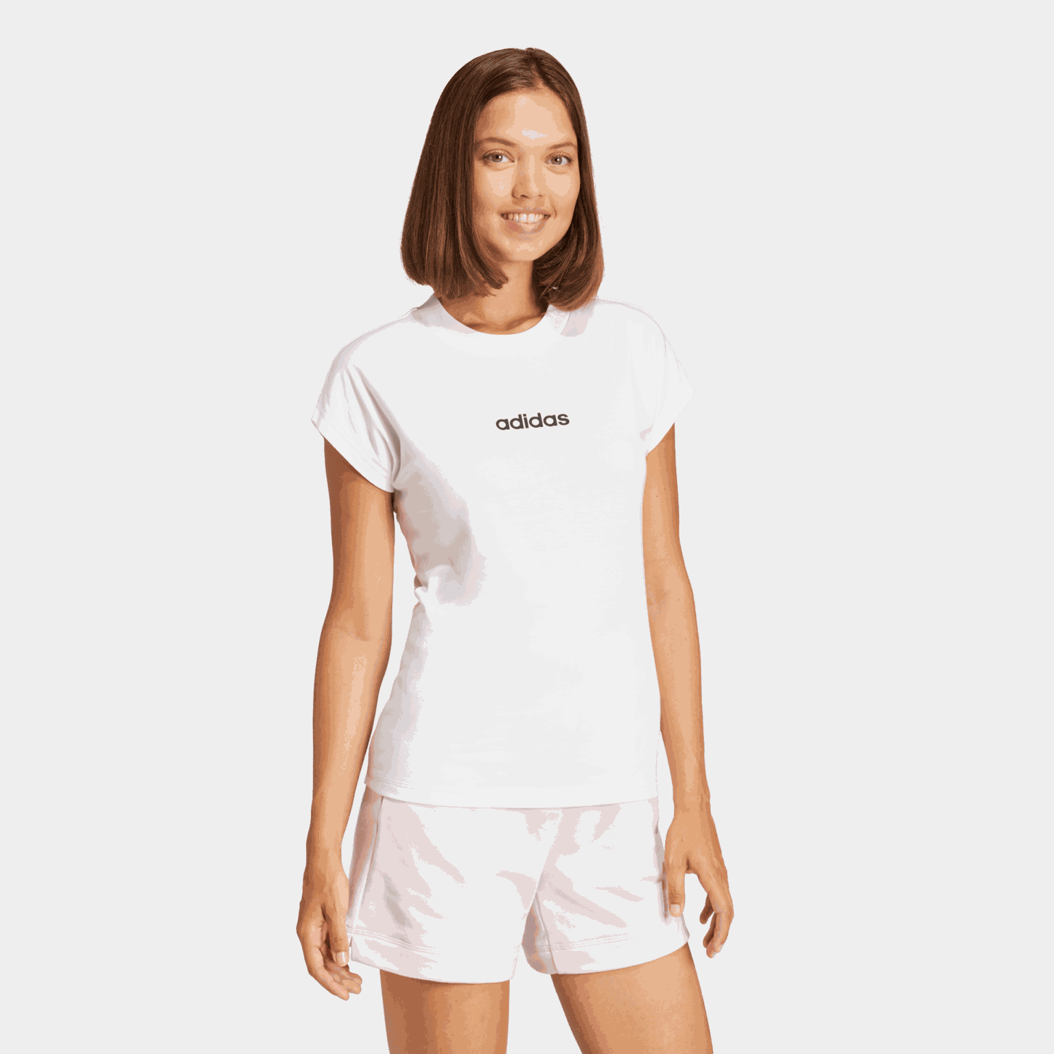 Essentials Linear Cotton T-Shirt, t-skjorte, dame - full image 3