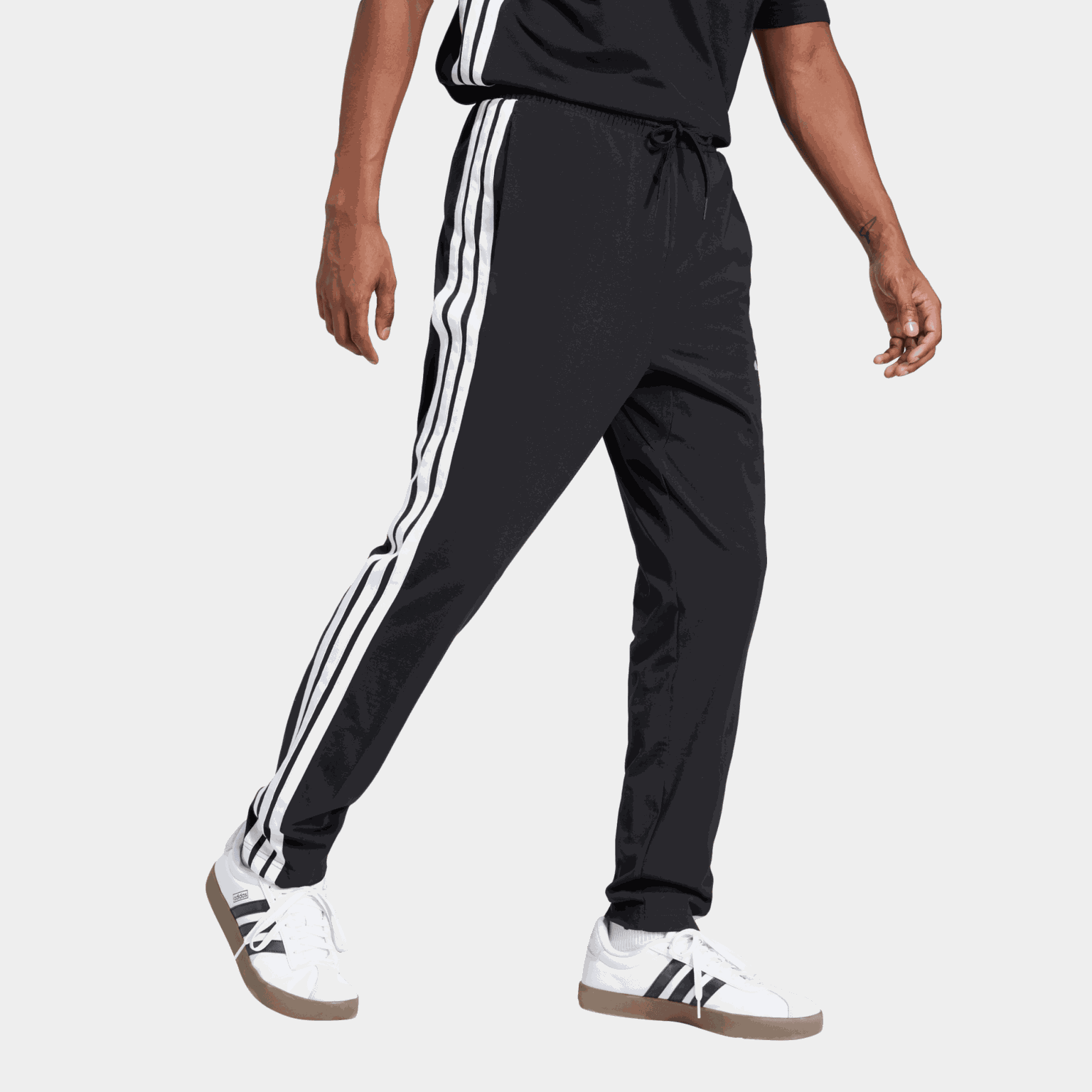Essentials 3-Stripes Single Jersey Joggers, joggebukse, herre - full image 2