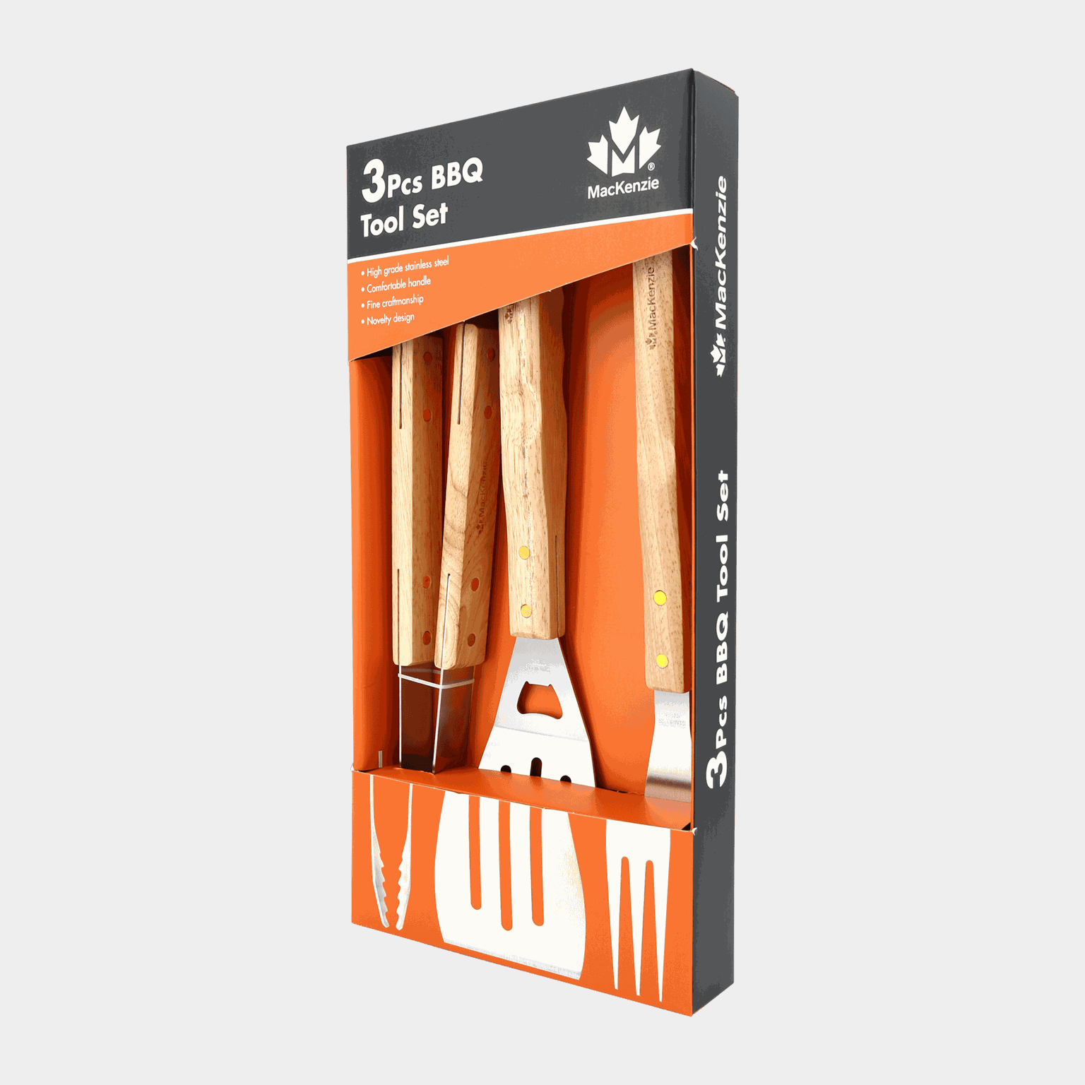 BBQ Set, 3 Pcs, grillsett - full image 2