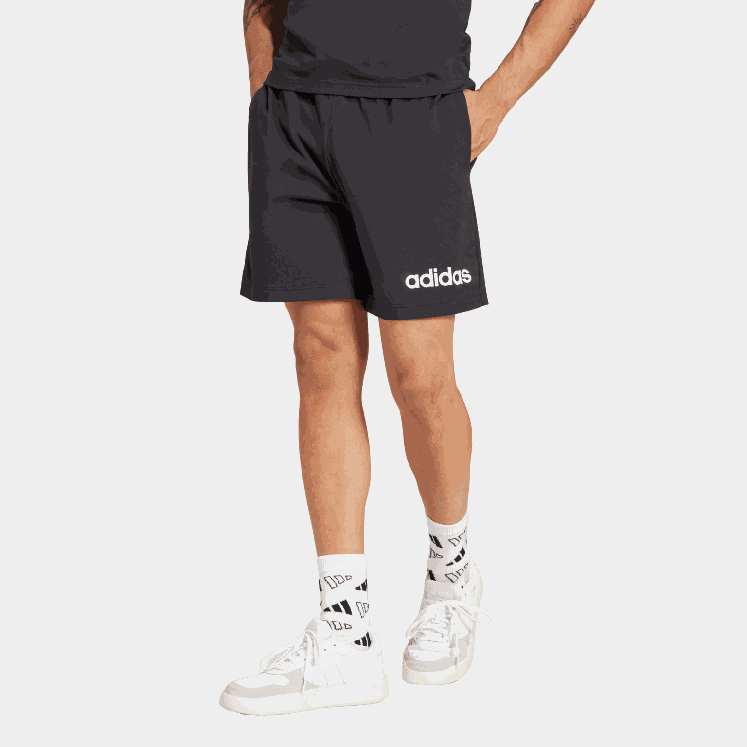 Essentials Linear Single Jersey Shorts, shorts, herre - full image 1