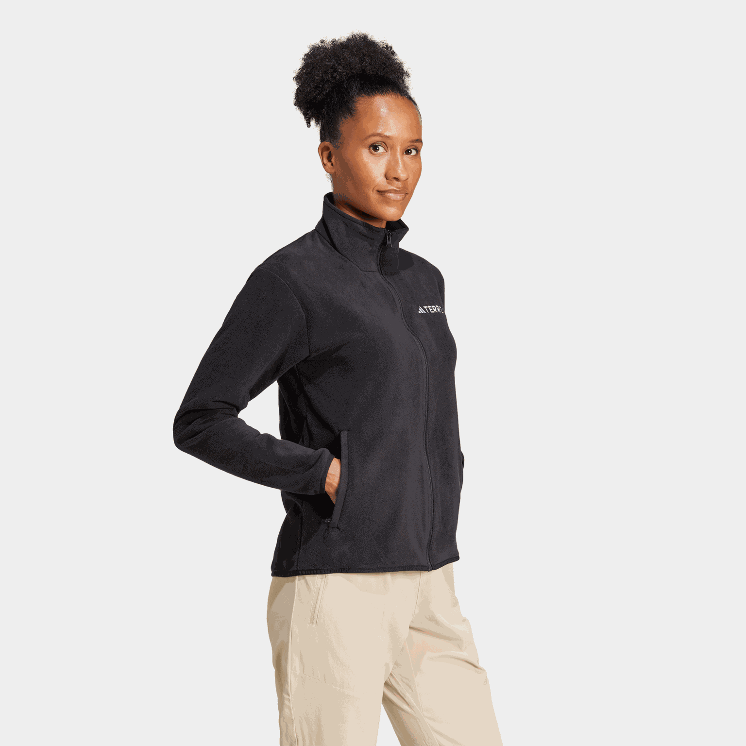 Multi Essentials Full-Zip Fleece Jacket, fleecejakke, dame - full image 3